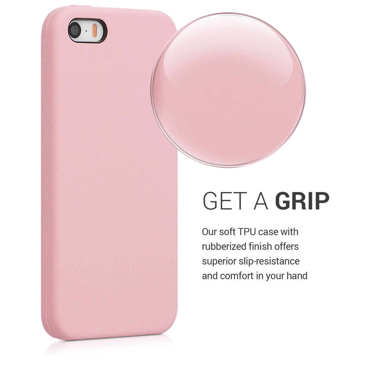Silikonový TPU kryt kwmobile pro iPhone SE (1. generace 2016) / iPhone 5 / iPhone 5S - vintage růžová