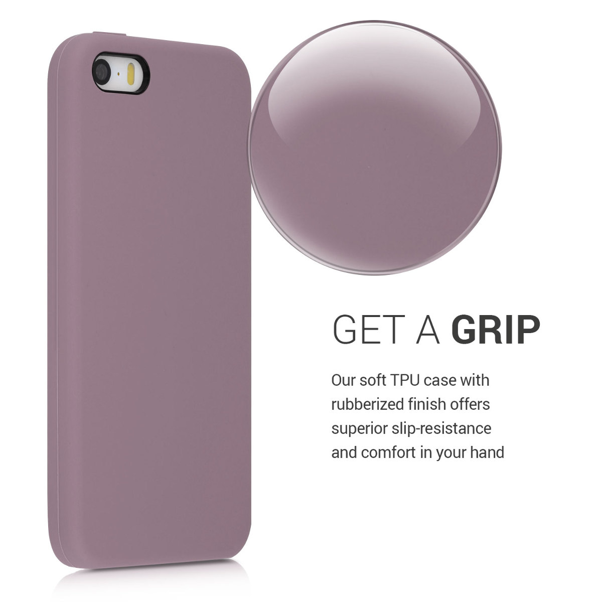 Silikonový TPU kryt kwmobile pro iPhone SE (1. generace 2016) / iPhone 5 / iPhone 5S - hroznově fialová