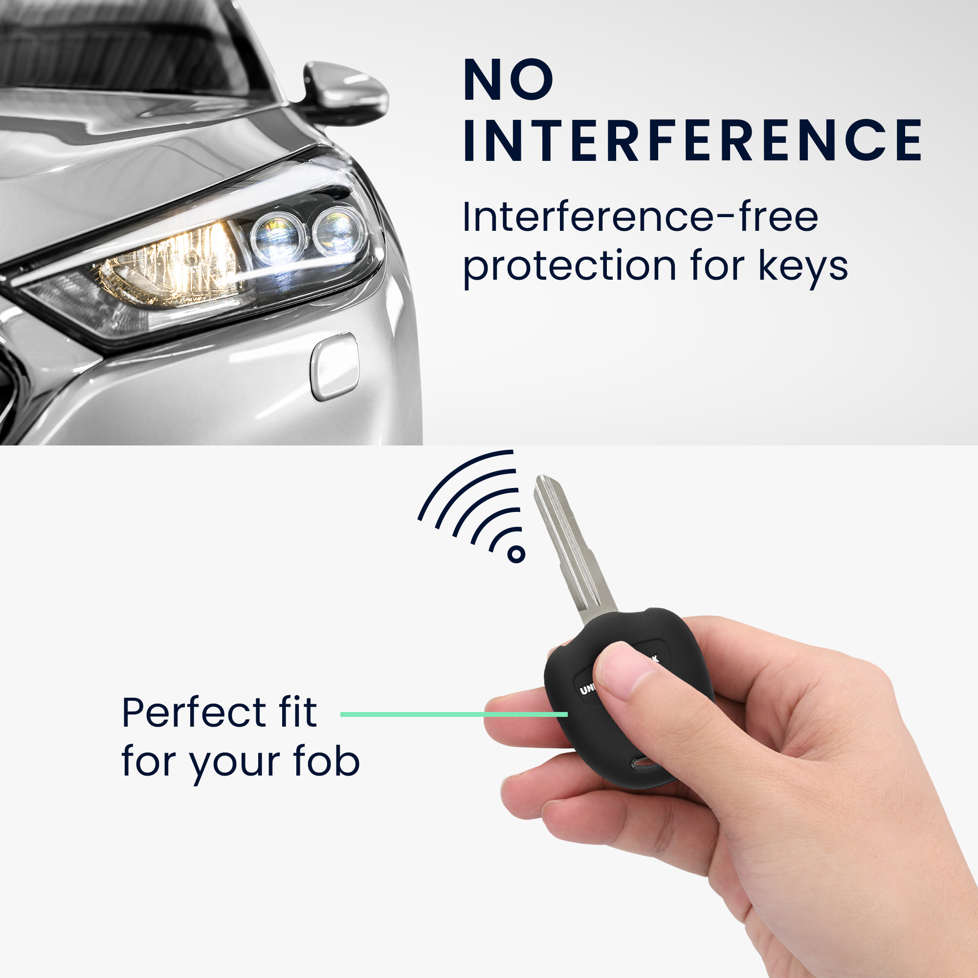 Pouzdro na autoklíč kwmobile pro Mitsubishi 2 Button - Černá