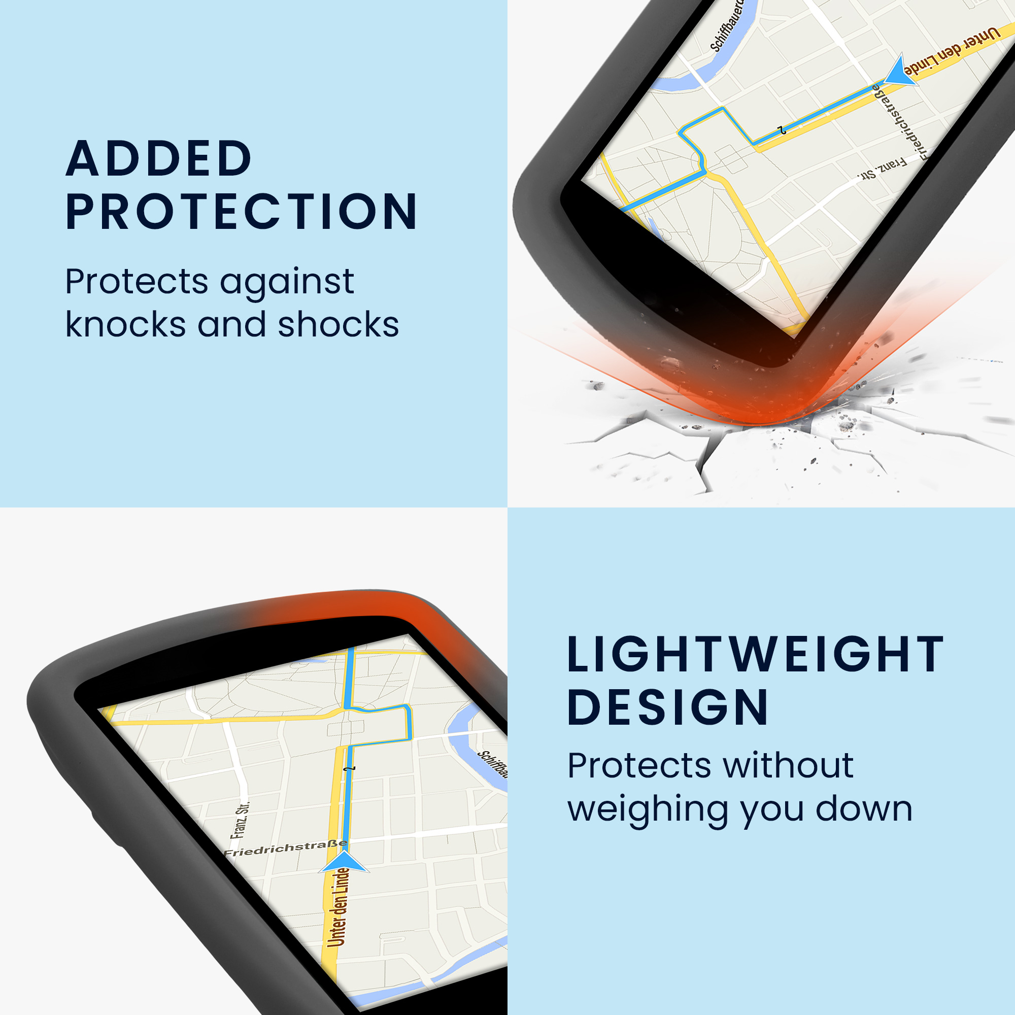 Silikonové pouzdro Garmin Edge 1030 / 1030 Plus kwmobile černý