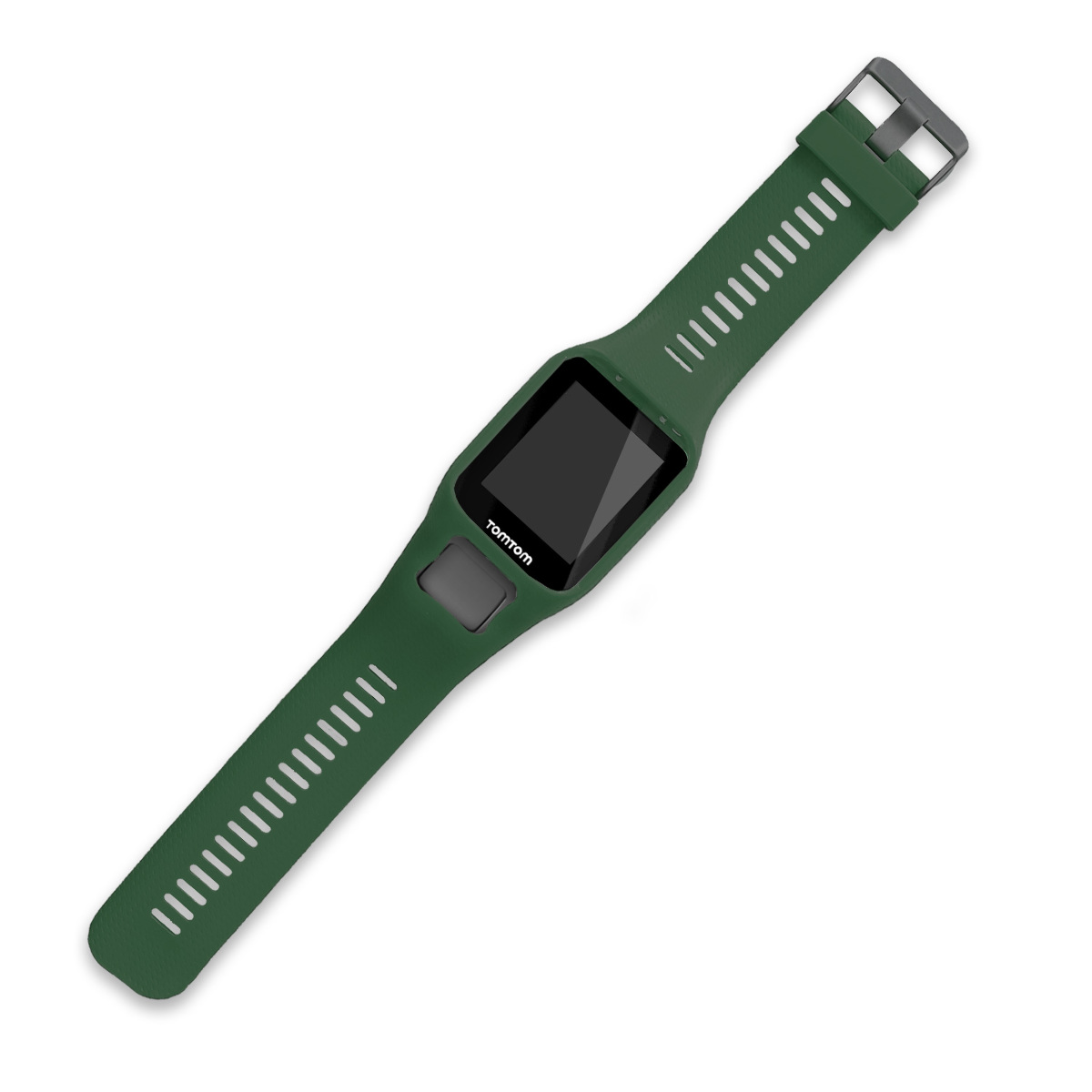 Řemínek TomTom Adventurer / Runner 3 / Spark 3 / Golfer 2 kwmobile silikon 1 ks tmavě zelená