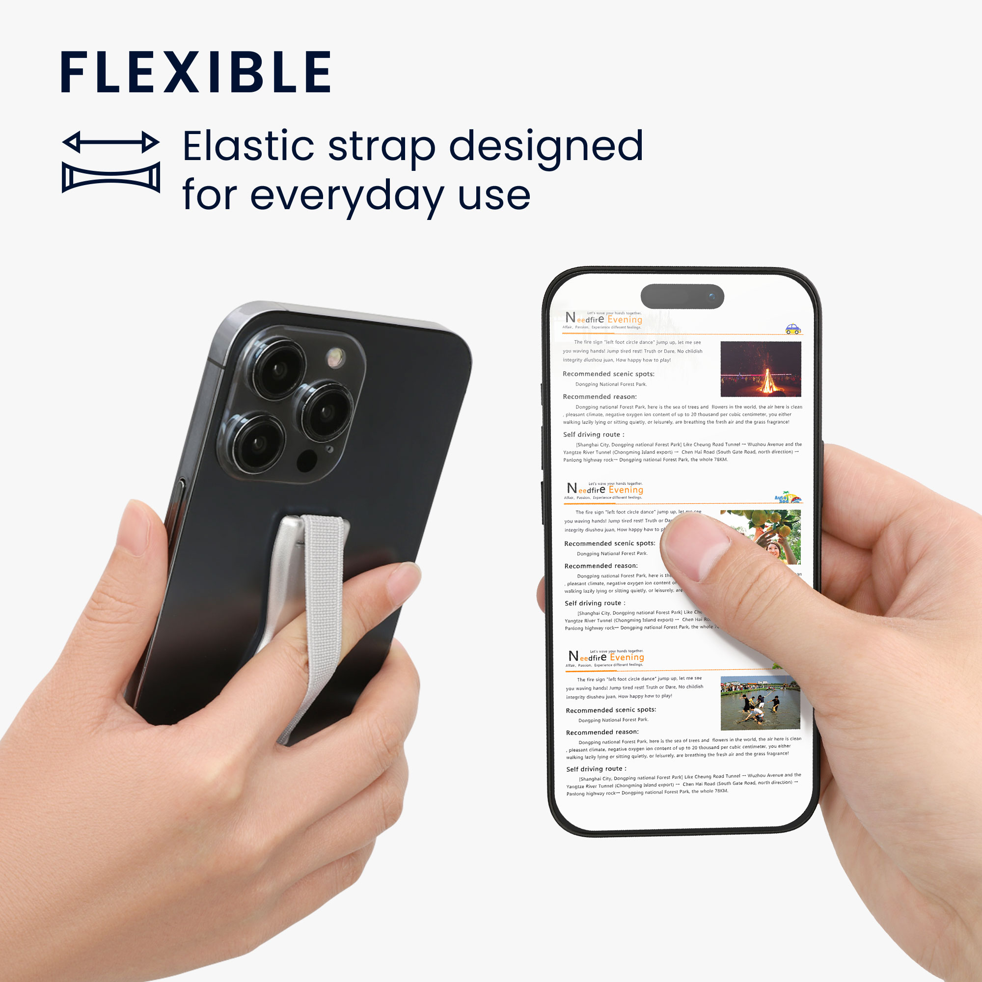 Držáky na prst kwmobile pro smartphone, tmavě šedá / tmavě šedá / tmavě šedá