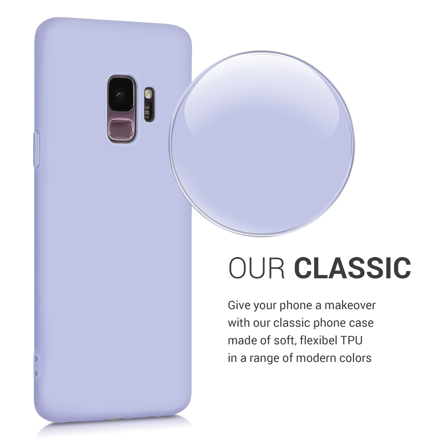 Kryt na mobil Galaxy S9 kwmobile světle levandulový