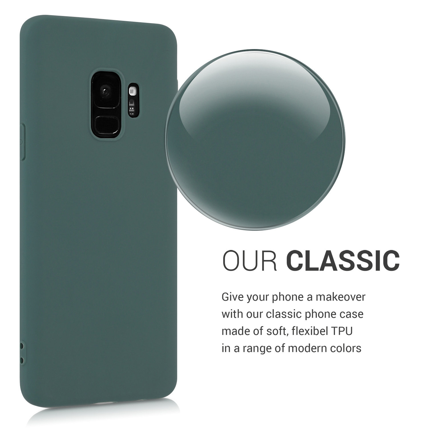 Kryt na mobil Galaxy S9 kwmobile modrozelený