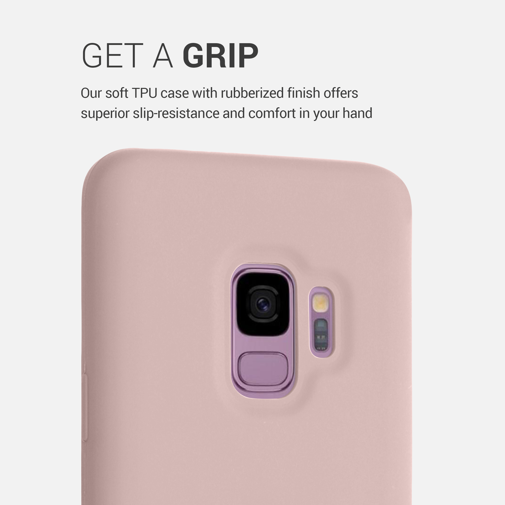 Kryt na mobil Samsung Galaxy S9 kwmobile matná světle růžová