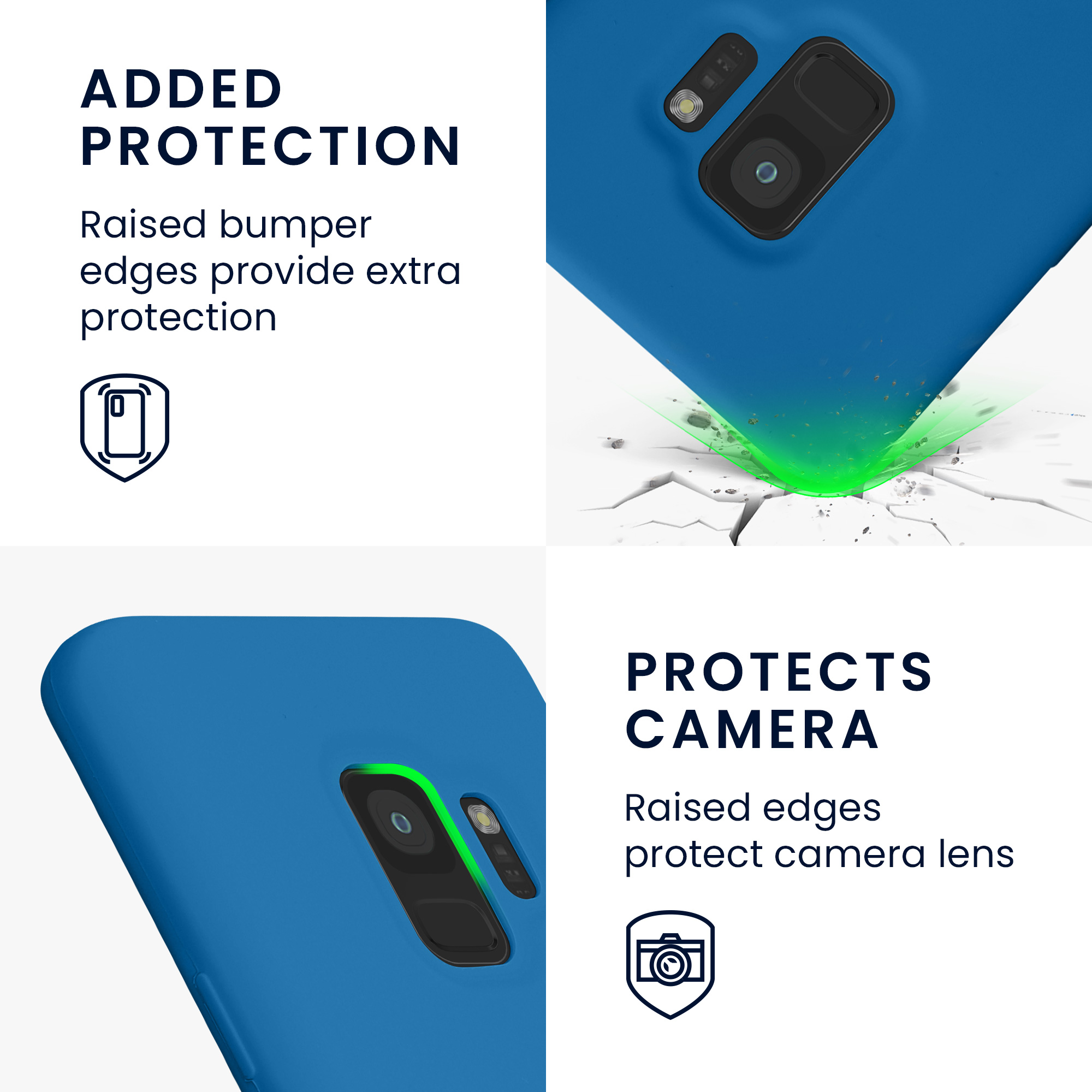 Kryt na mobil Samsung Galaxy S9 kwmobile modrá Blue Reef