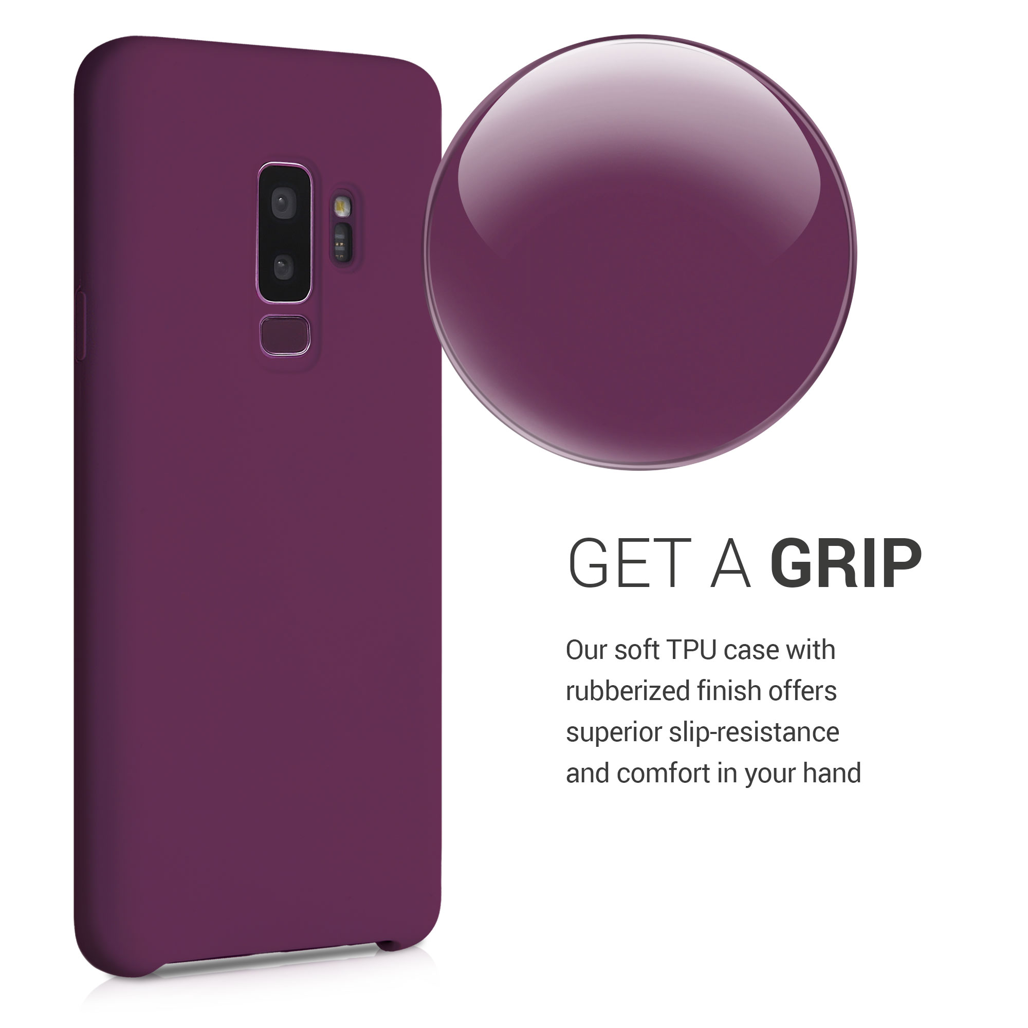 Kryt na mobil Galaxy S9 Plus kwmobile vínově fialový