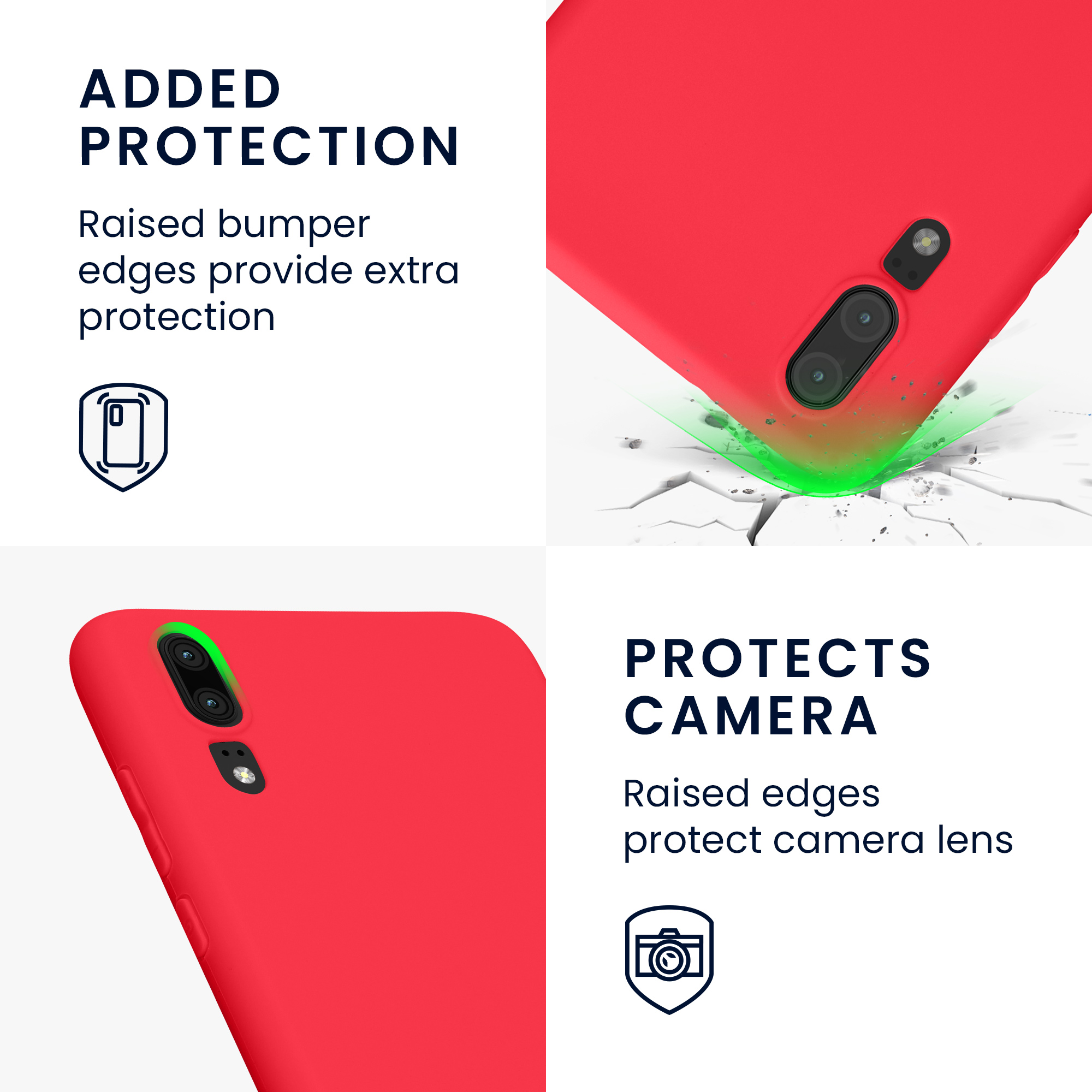 Kryt kwmobile Huawei P20, neonově růžová
