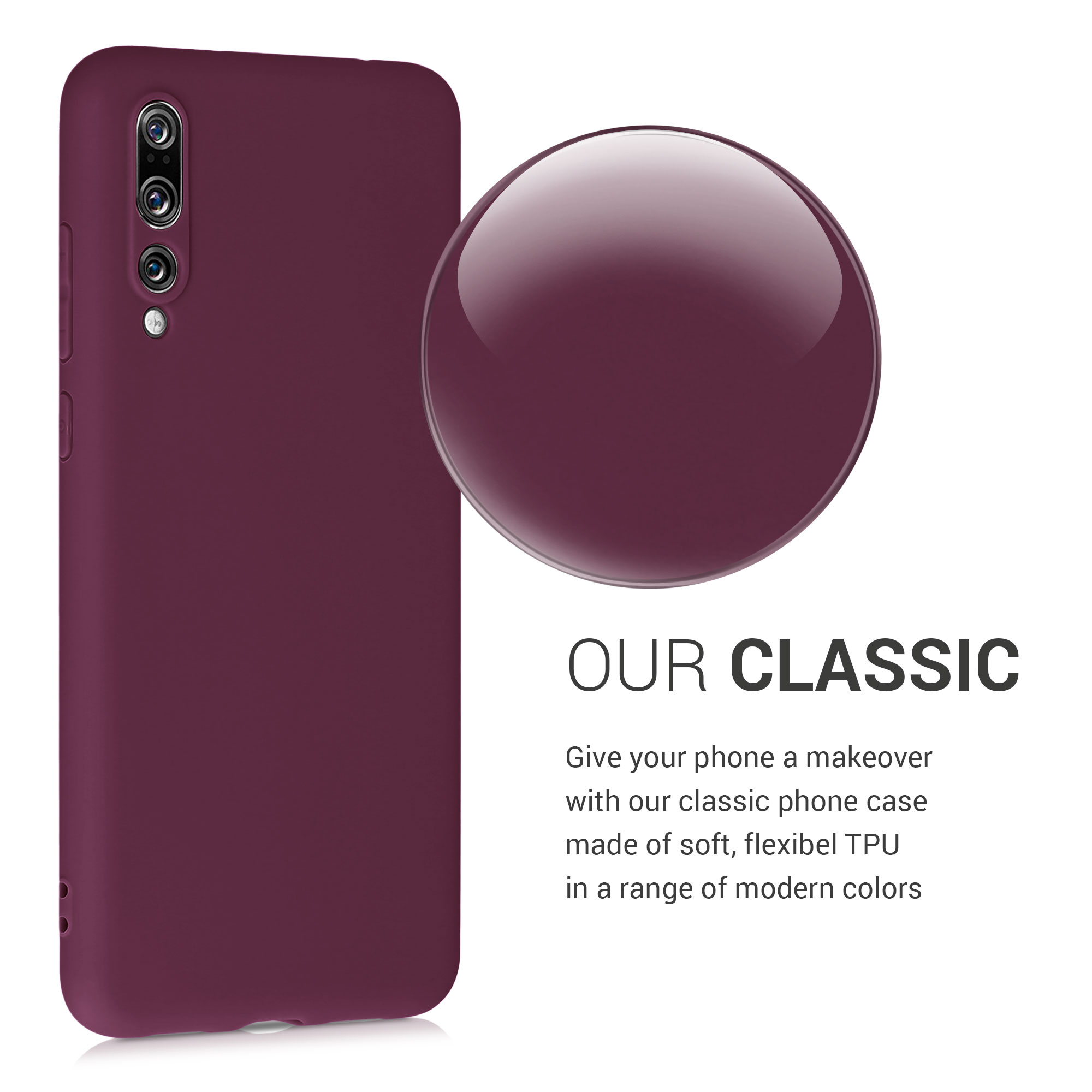 Pouzdro pro Huawei P20 Pro kwmobile TPU - vínově fialová