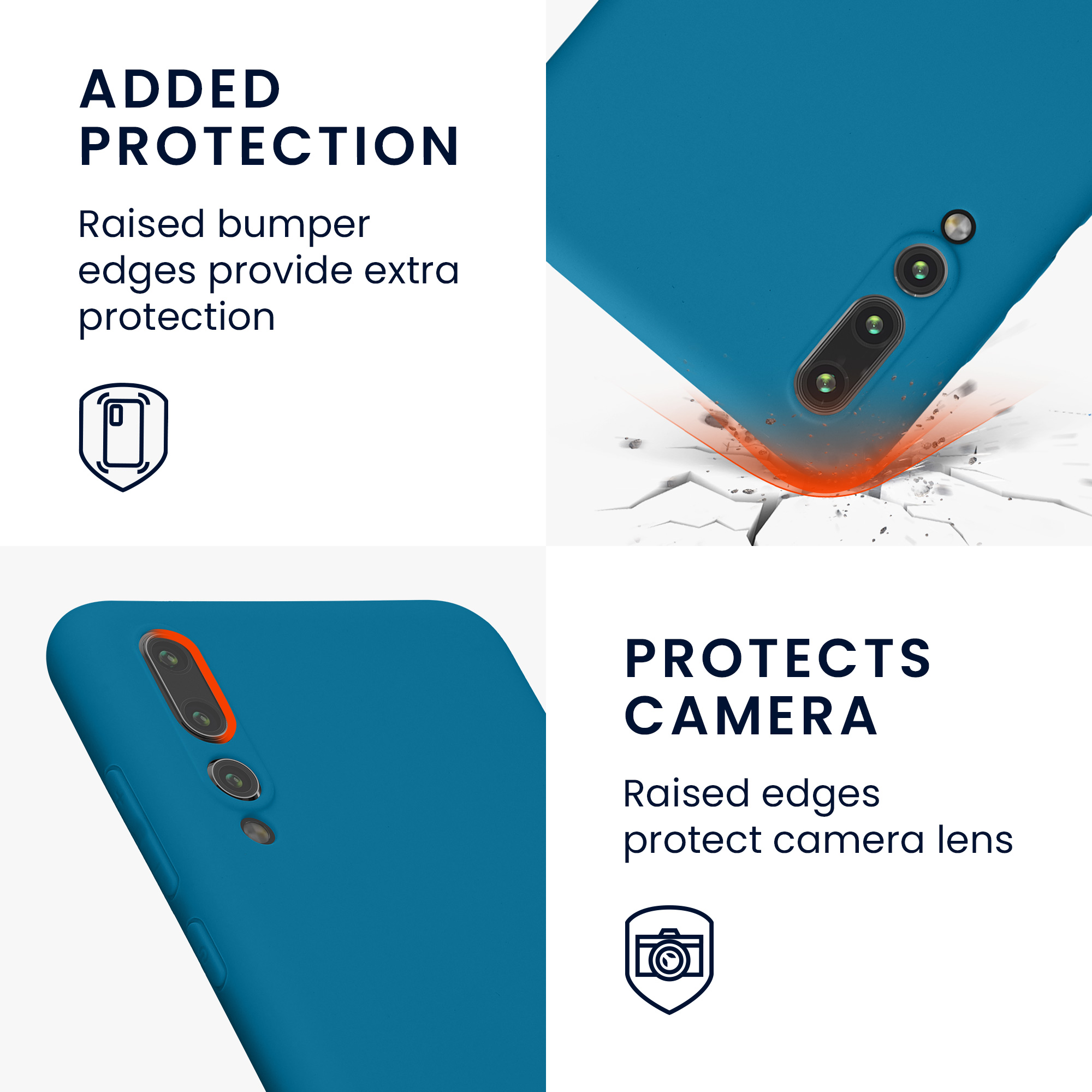 Kryt kwmobile Huawei P20 Pro, karibská modrá