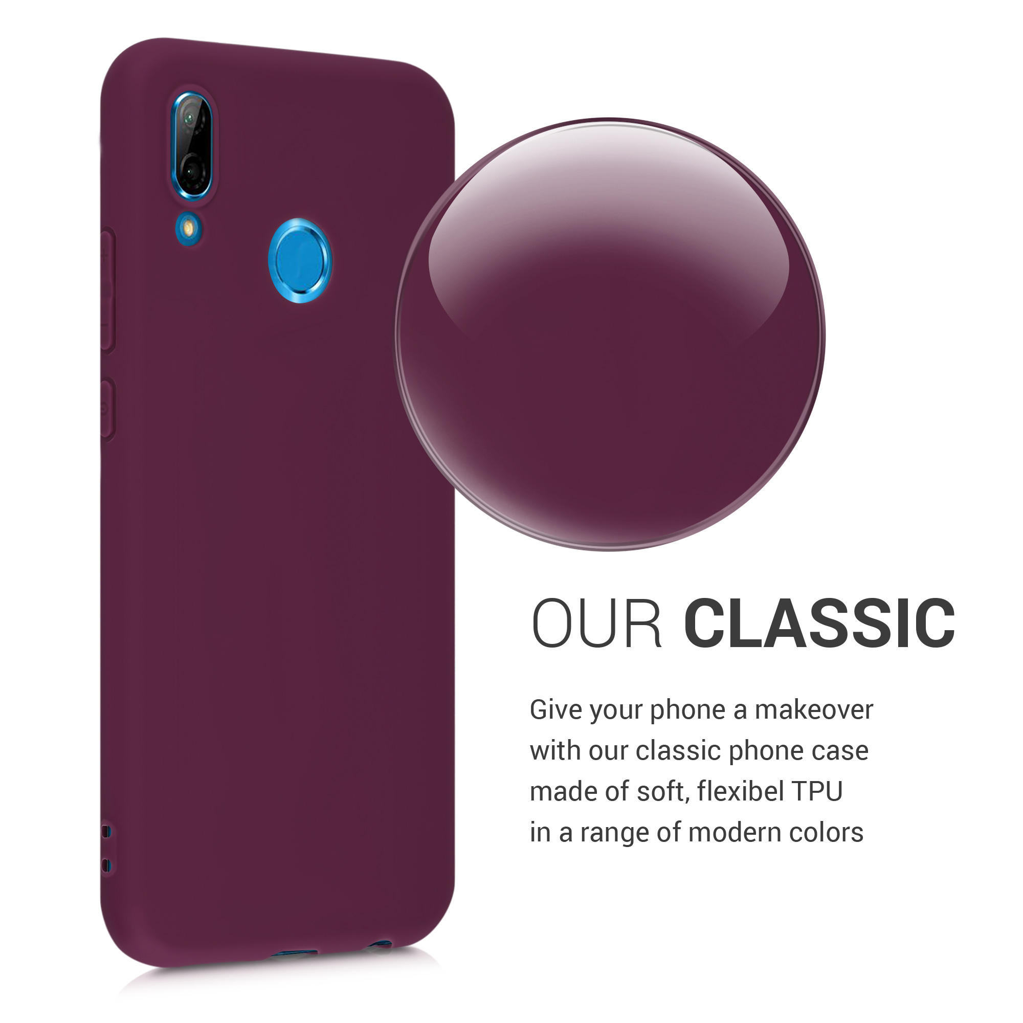 Kryt kwmobile Huawei P20 Lite, vínově fialová