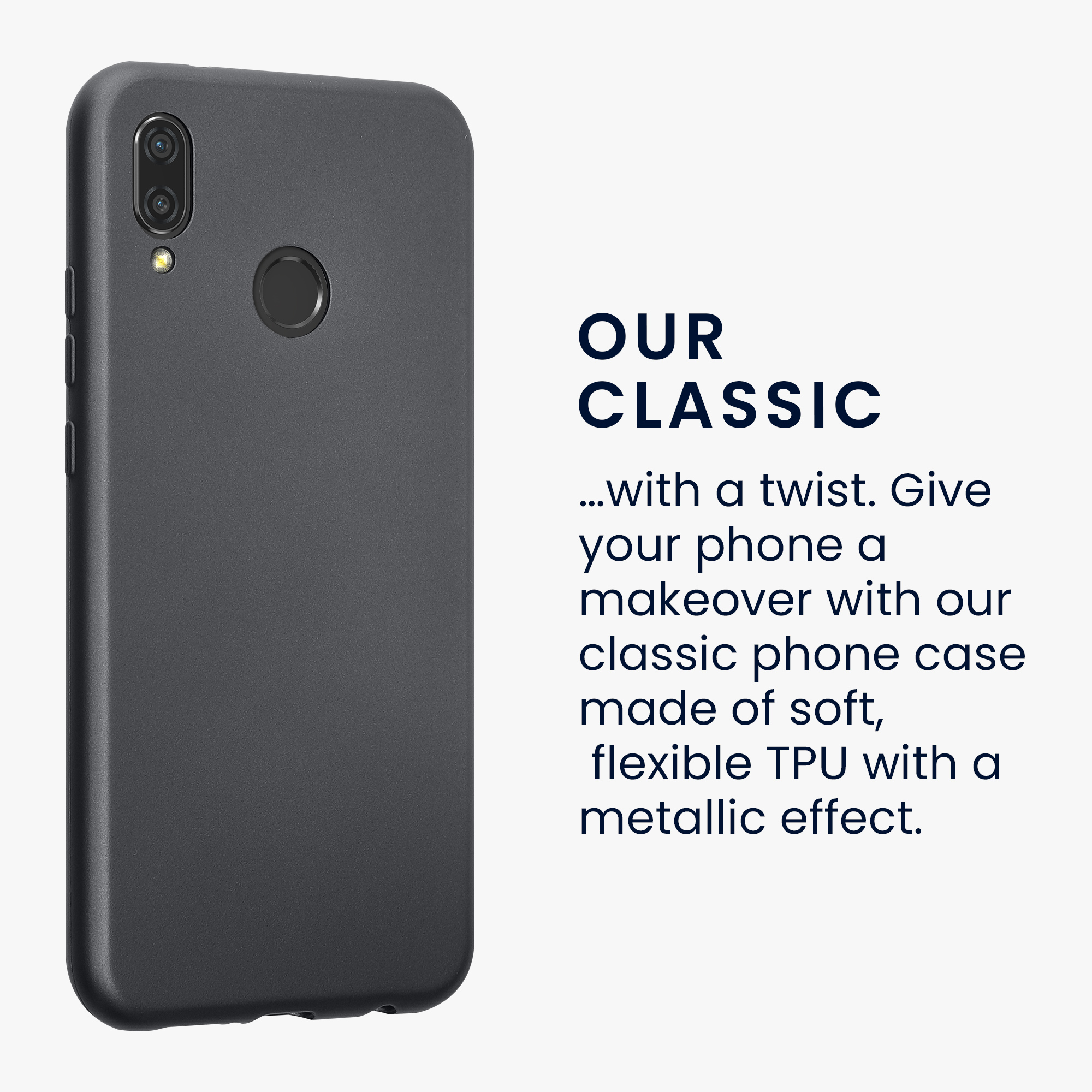 Kryt kwmobile Huawei P20 Lite, metalická šedá