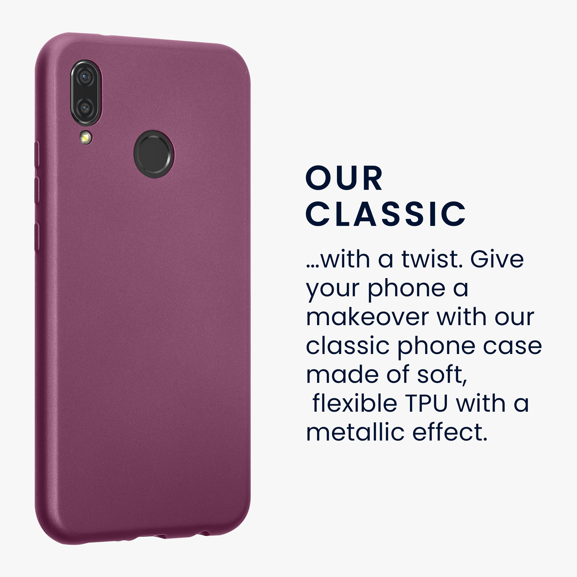Kryt kwmobile Huawei P20 Lite, metalická levandulová