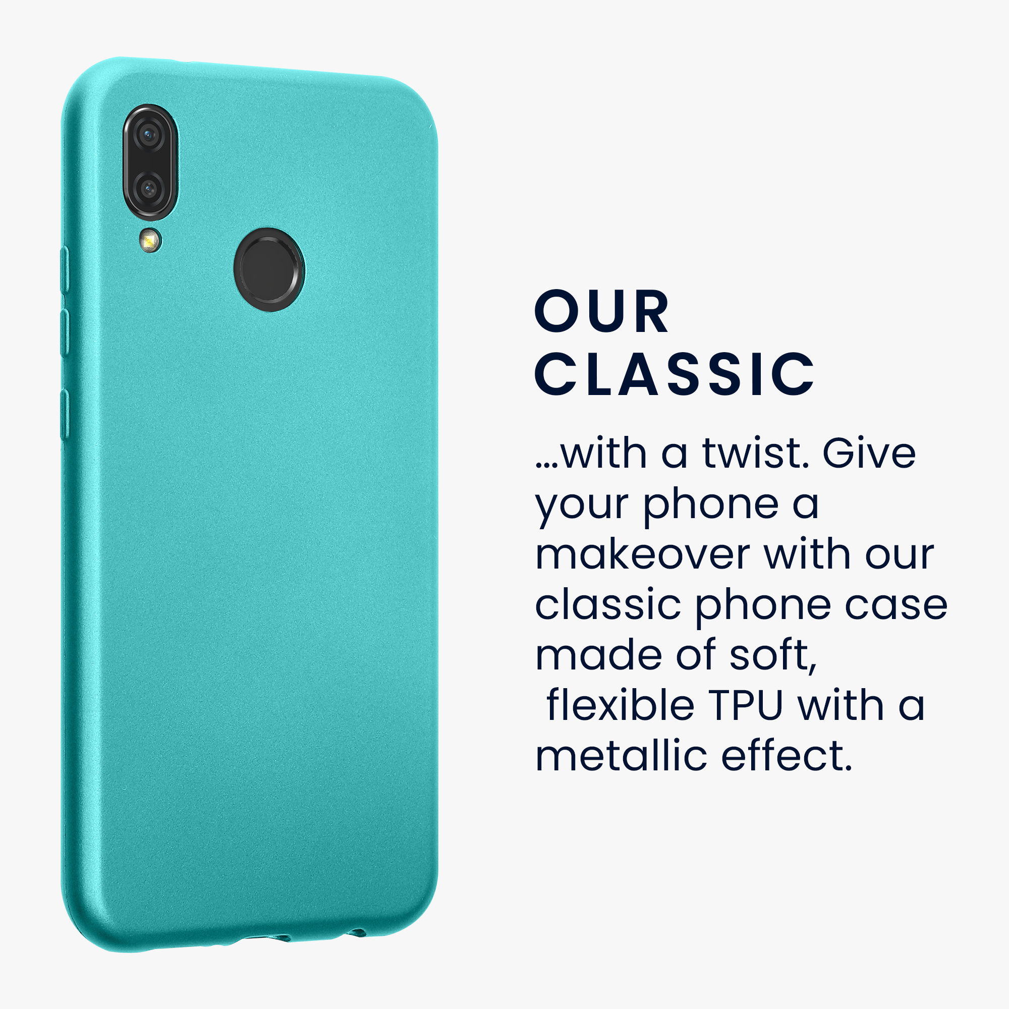 Kryt kwmobile Huawei P20 Lite, metalická mátově zelená