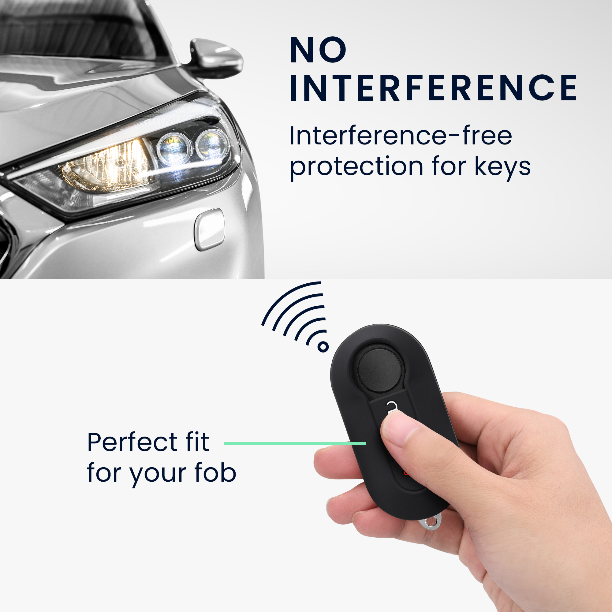 TPU pouzdro na klíč od auta Fiat / Lancia, 3 tlačítka Flip Key zeleno-červeno-černé