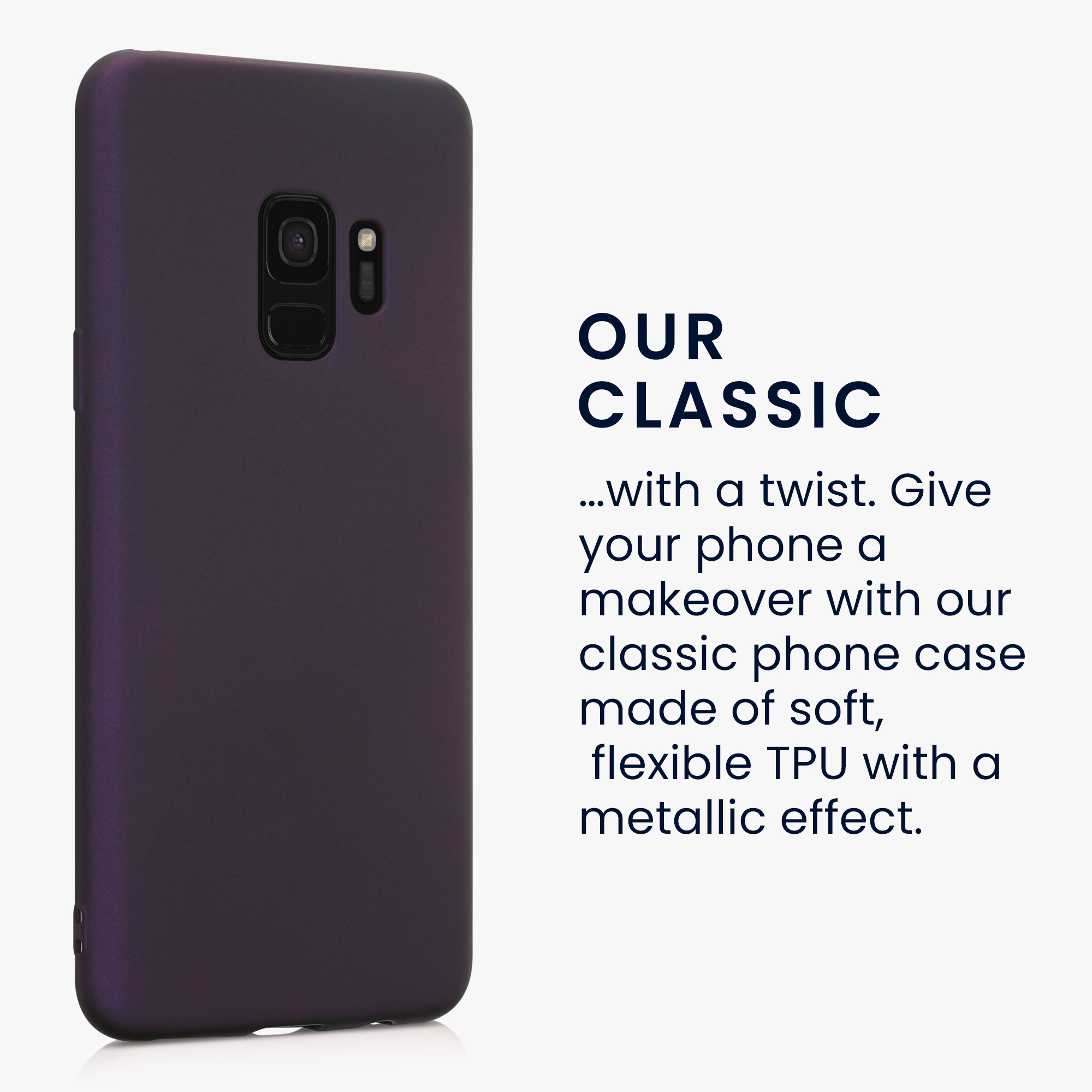 Kryt na mobil Galaxy S9 kwmobile metalický metalicky bobulový