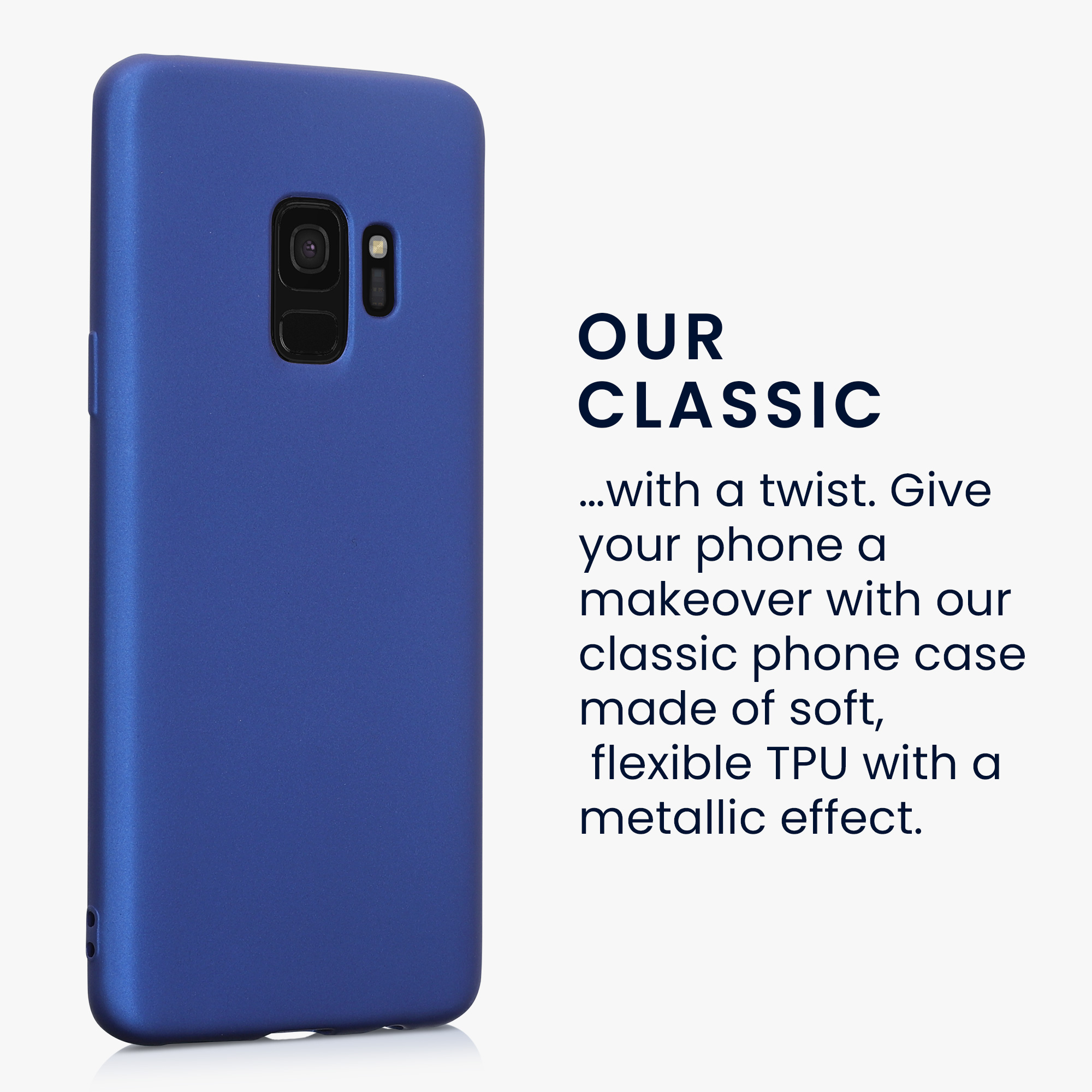 Kryt na mobil Galaxy S9 kwmobile metalický metalicky modrý