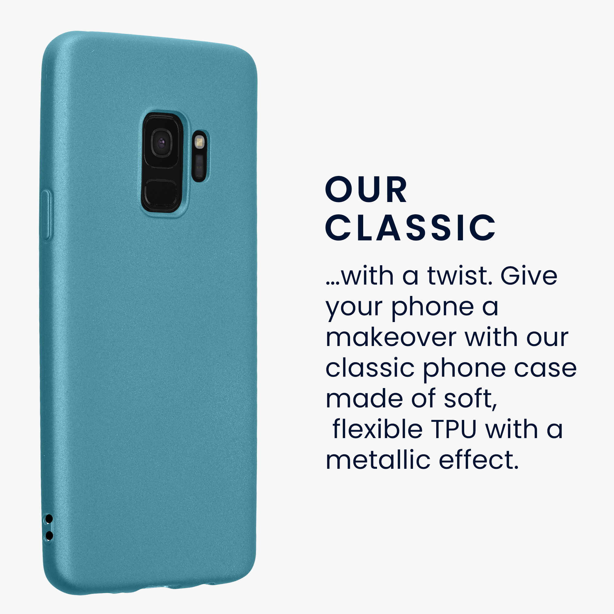 Kryt na mobil Galaxy S9 kwmobile metalický metalicky karibsky modrý