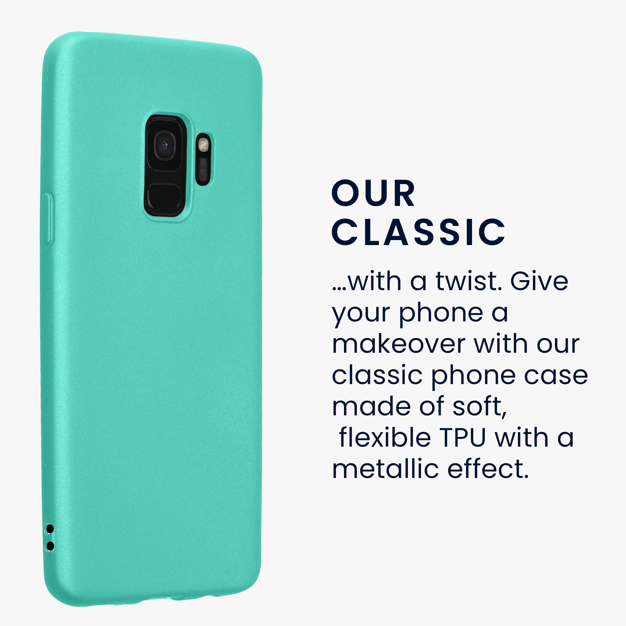 Kryt na mobil Samsung Galaxy S9 kwmobile metalická tyrkysová