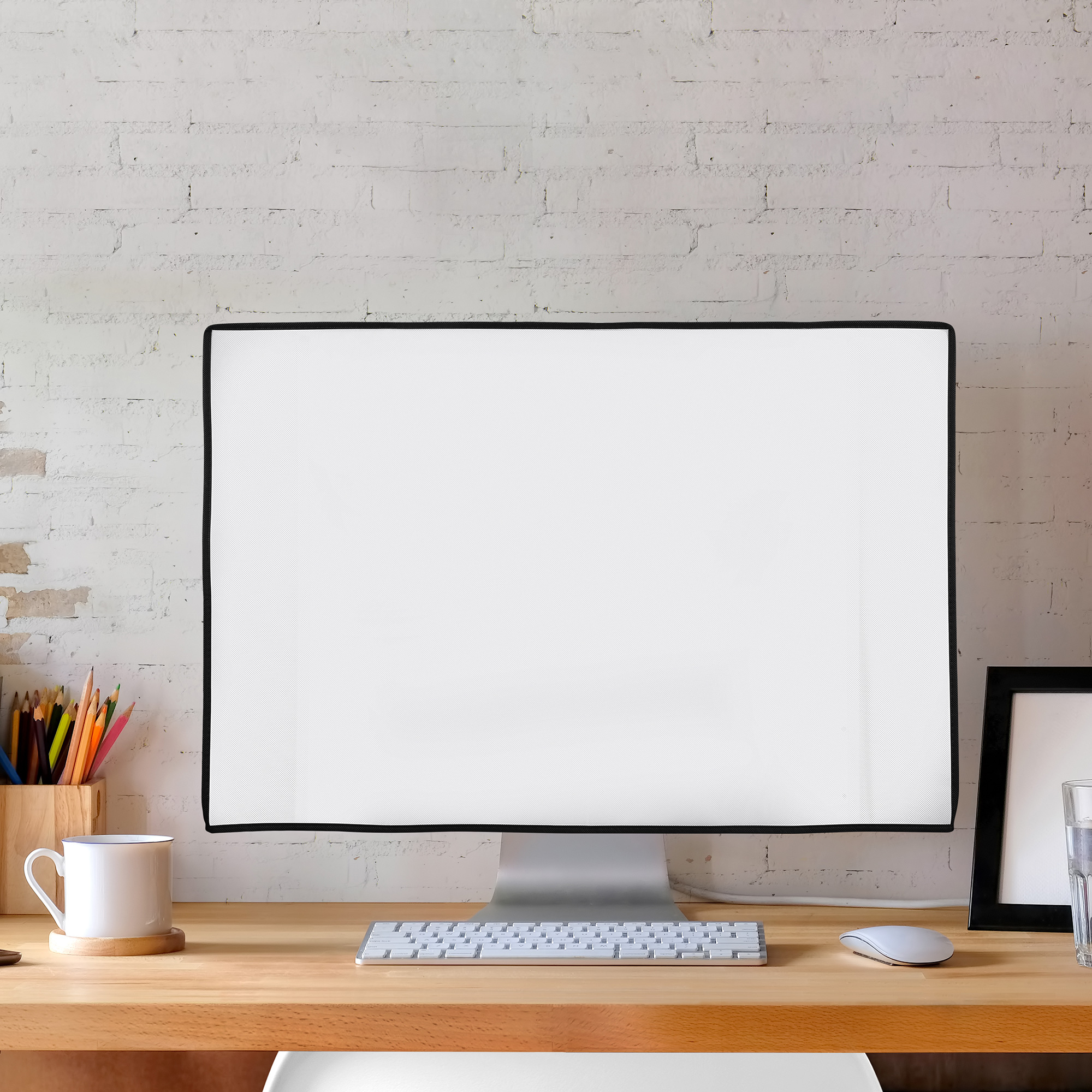 Protiprašný kryt monitoru kwmobile 31-32" bílá