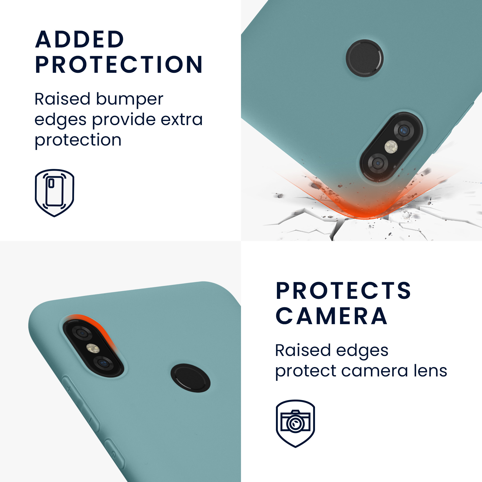 TPU kryt kwmobile pro Xiaomi Redmi Note 5 (Global Version) / Note 5 Pro - tmavě modrá Arctic Night
