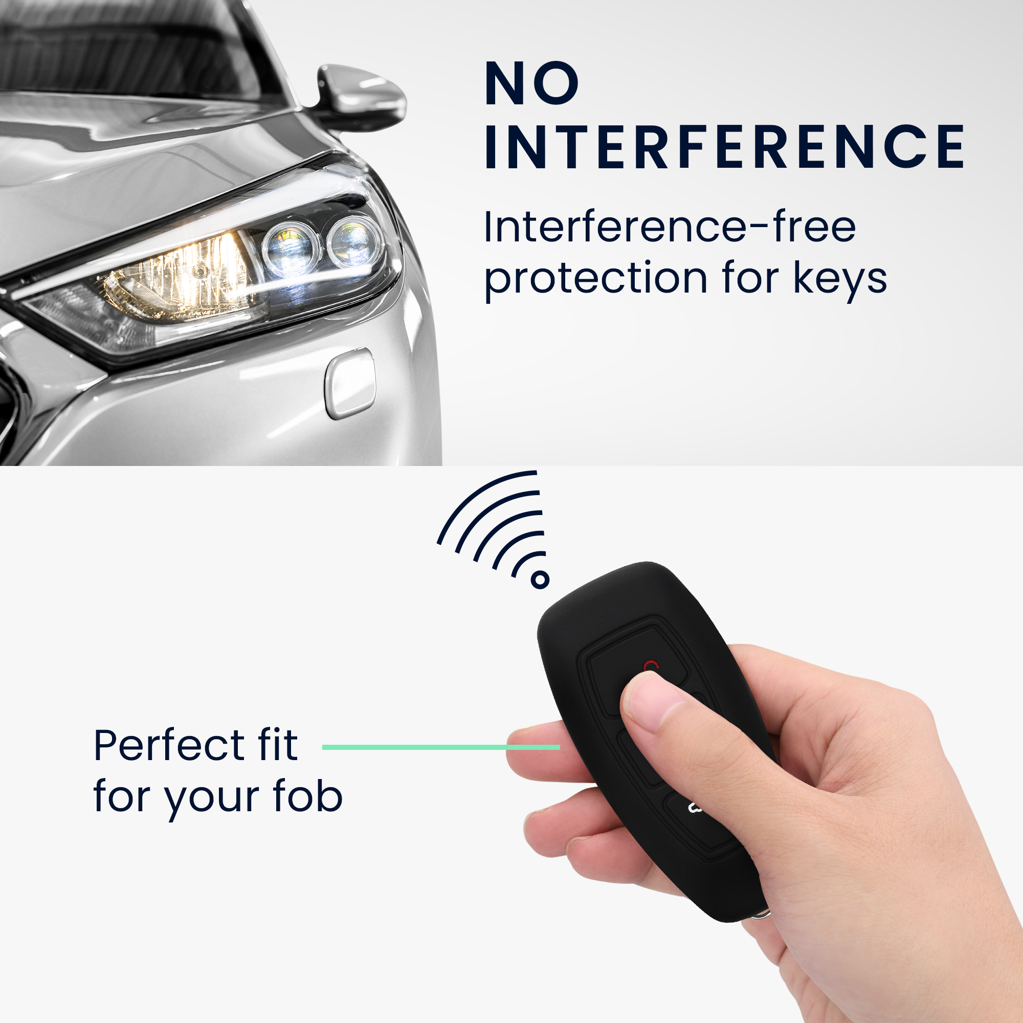 Kryt klíče Ford 3 tlačítka Keyless Go kwmobile červená / černá