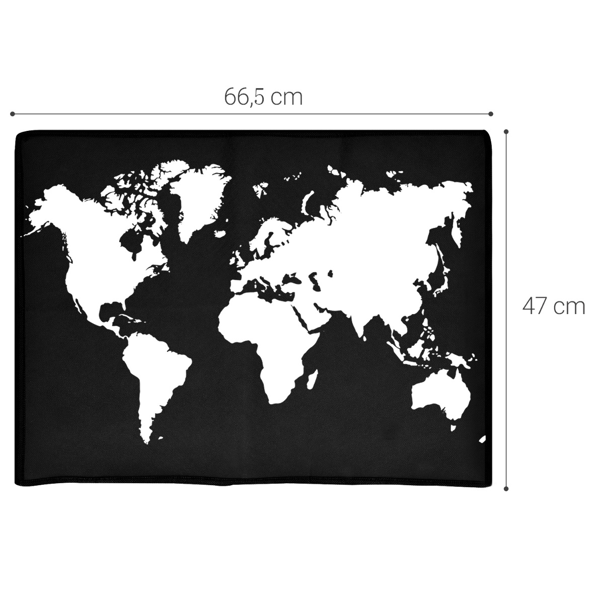 Protiprašný kryt monitoru kwmobile 27-28" travel outline - bílá / černá