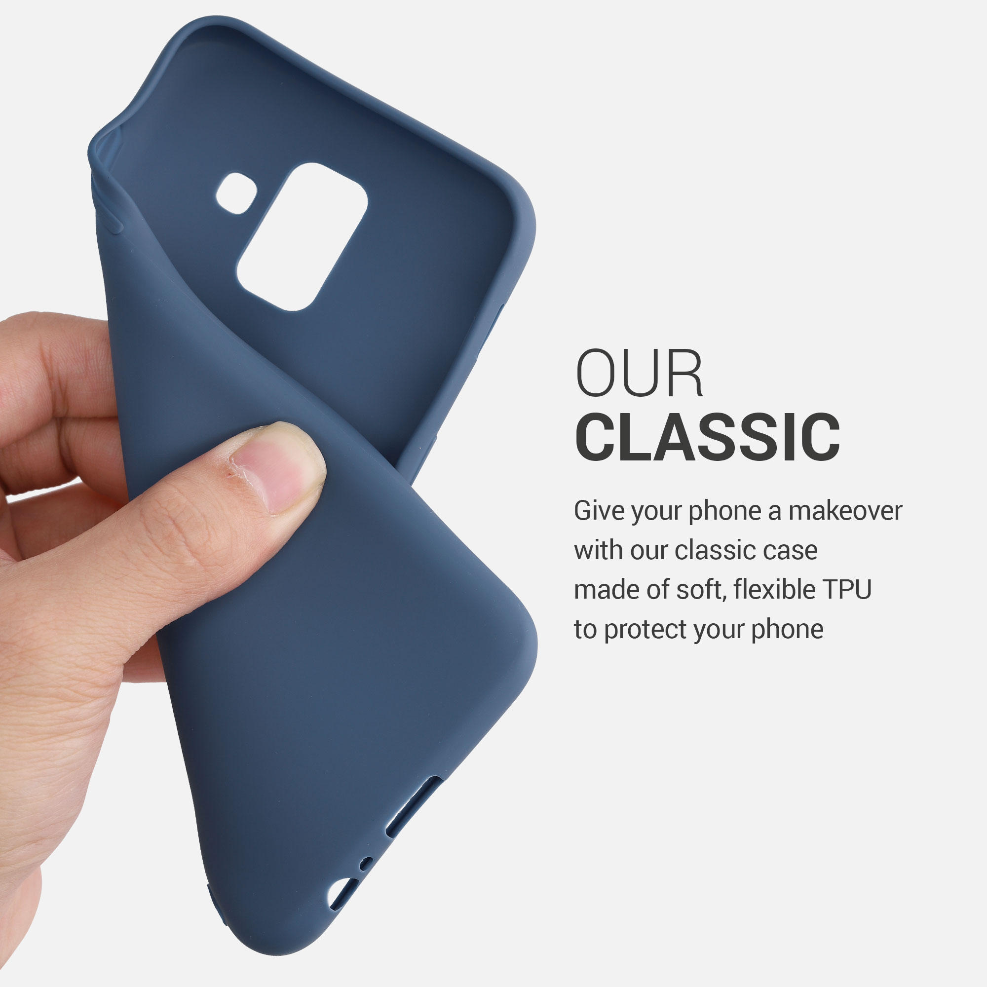 Kryt na mobil Samsung Galaxy A6 (2018) kwmobile TPU modrý