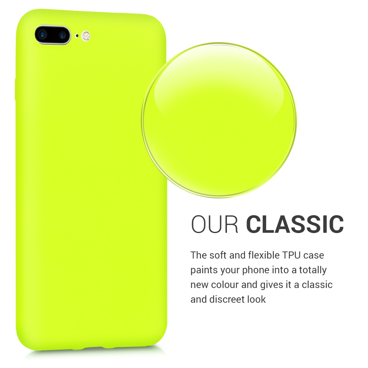 Silikonový kryt kwmobile pro Apple iPhone 7 Plus / iPhone 8 Plus - žlutá