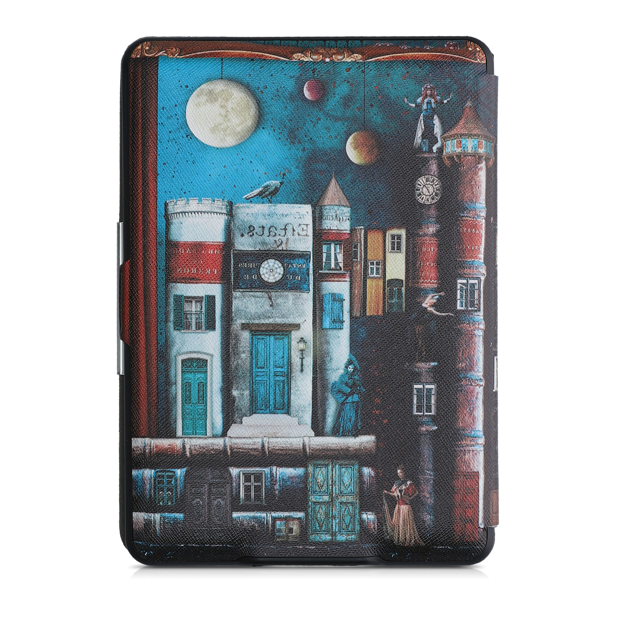 Pouzdro na čtečku kwmobile Kindle Paperwhite - Book City - multicolor