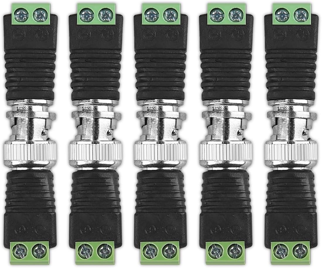 Sada BNC konektorů se šroubovací svorkou pro CAT6 / RJ45 - 5 ks