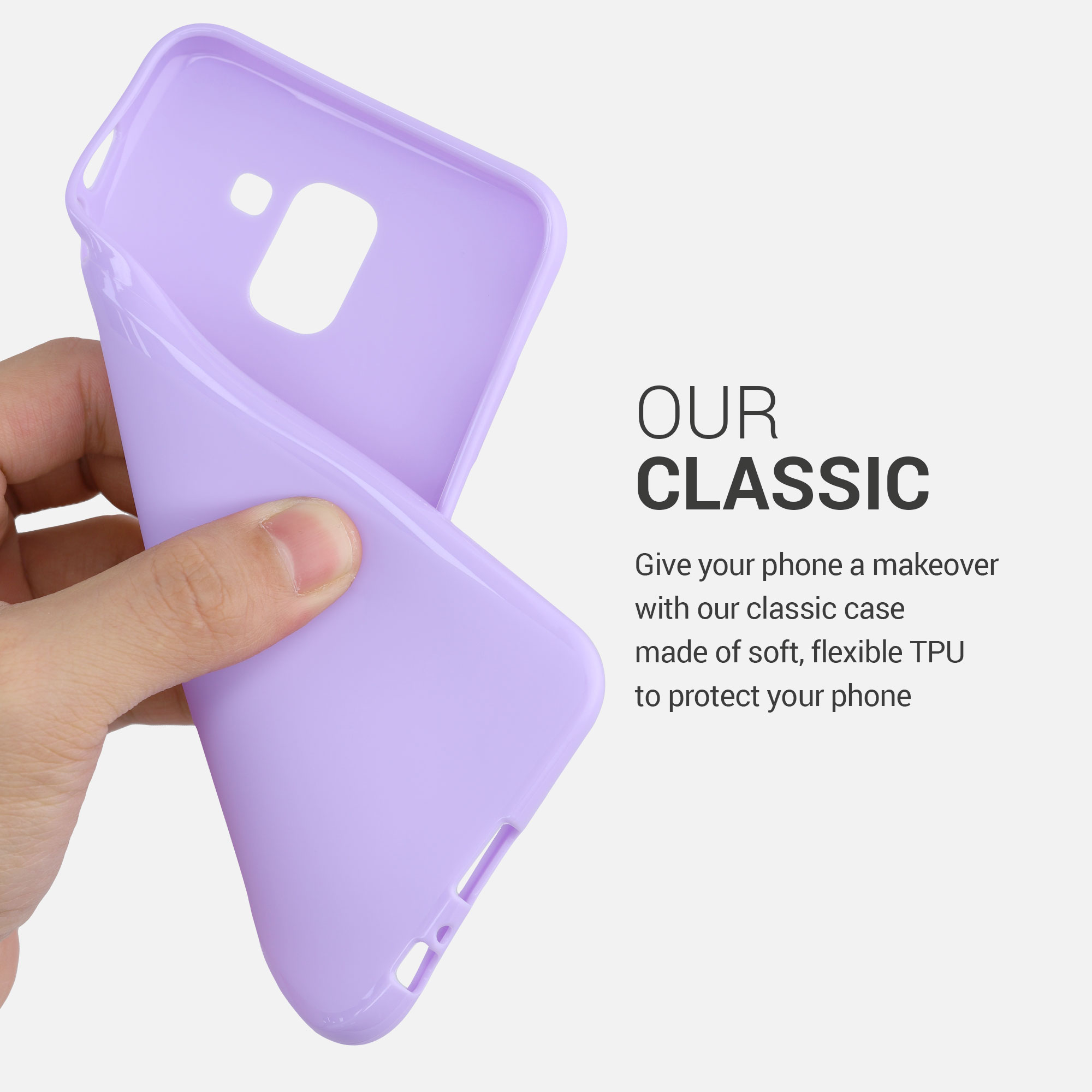 Kryt na mobil Samsung Galaxy J6 kwmobile TPU levandulový