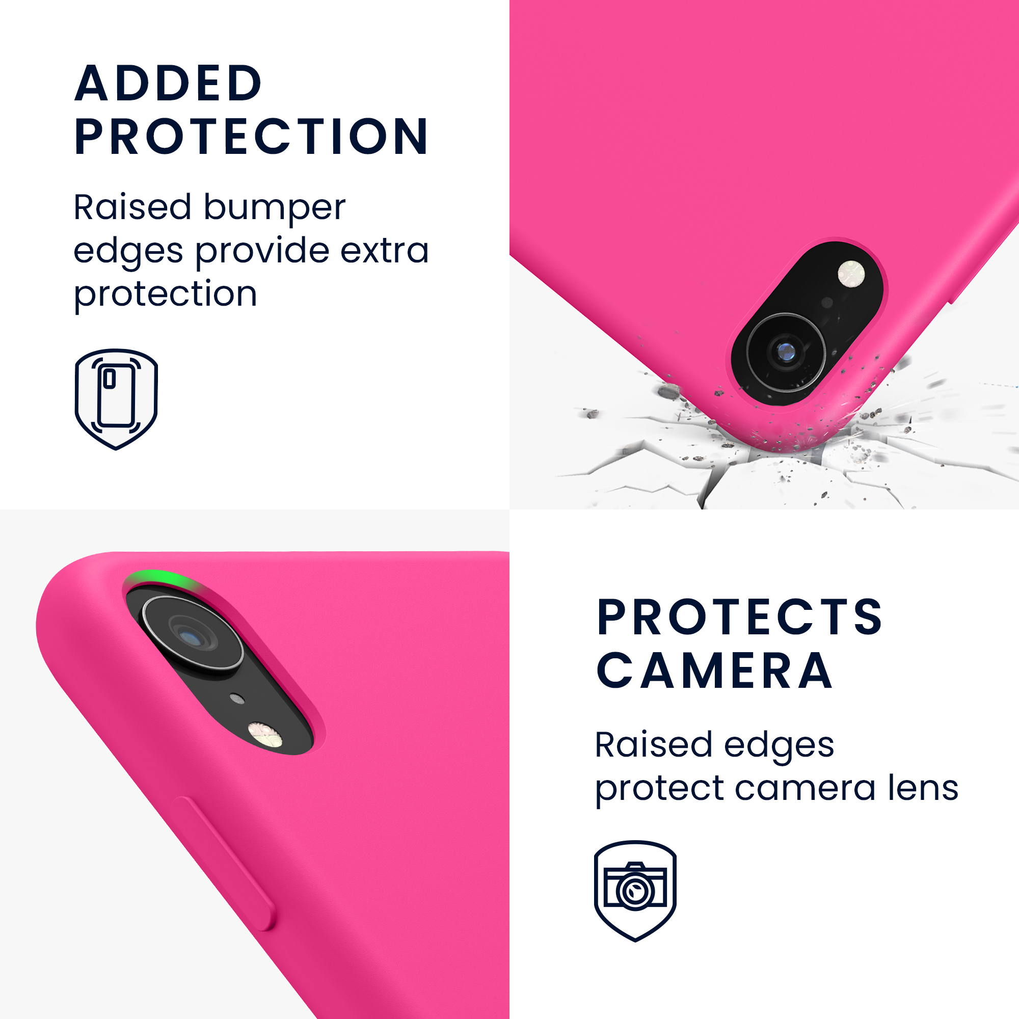 Silikonový kryt na mobil kwmobile pro Apple iPhone XR - neonově růžová