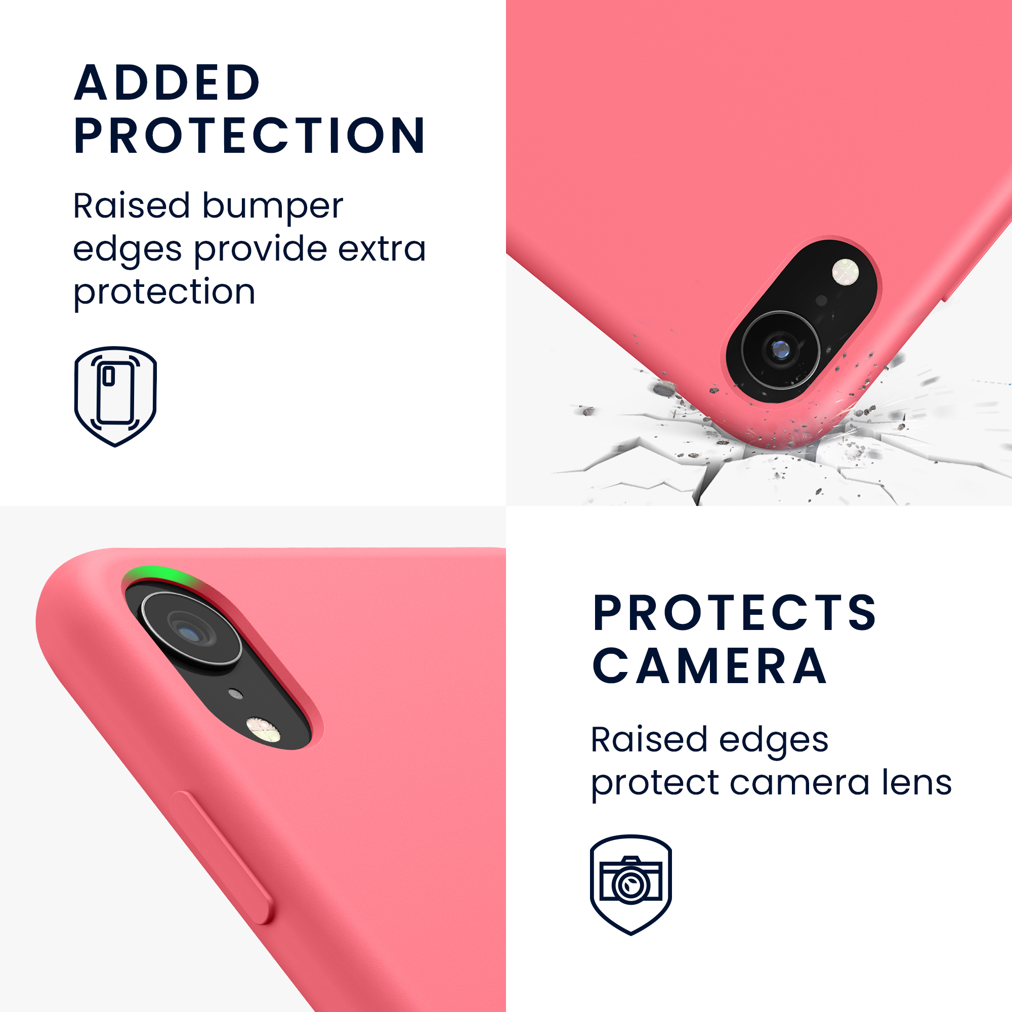Silikonový kryt na mobil kwmobile pro Apple iPhone XR - neonově korálová