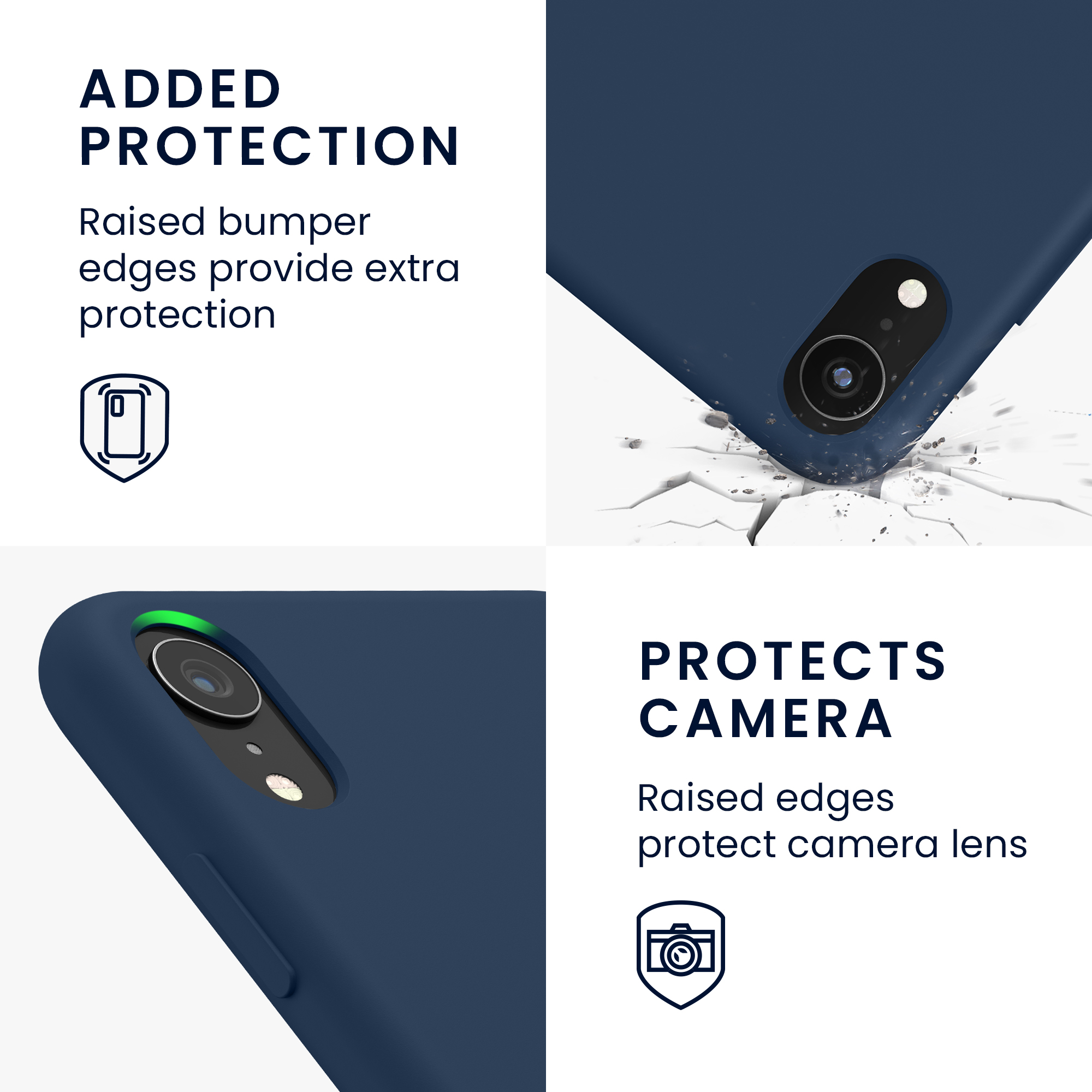 Silikonový kryt na mobil kwmobile pro Apple iPhone XR - námořnická modrá