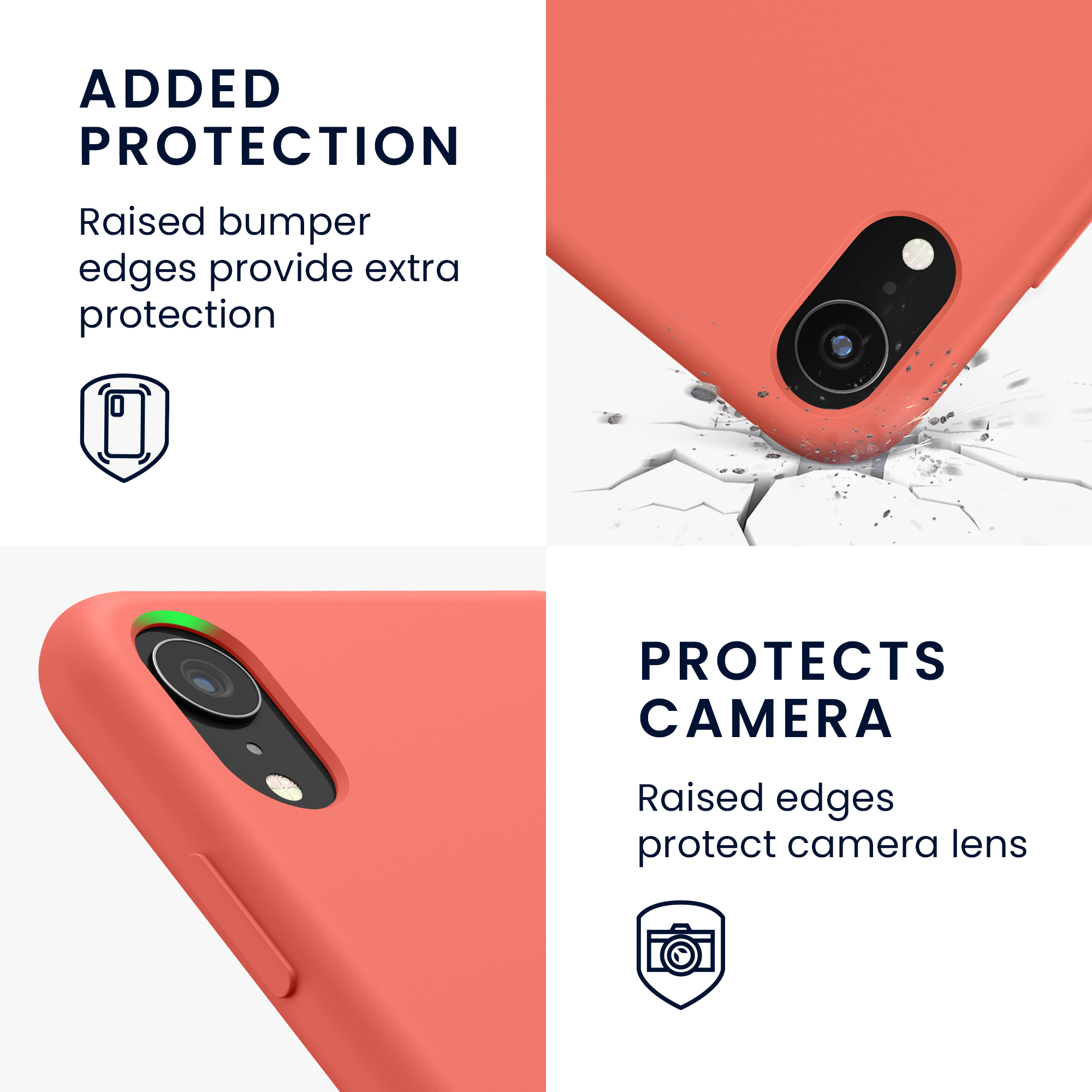 Silikonový kryt na mobil kwmobile pro Apple iPhone XR - výrazně korálová