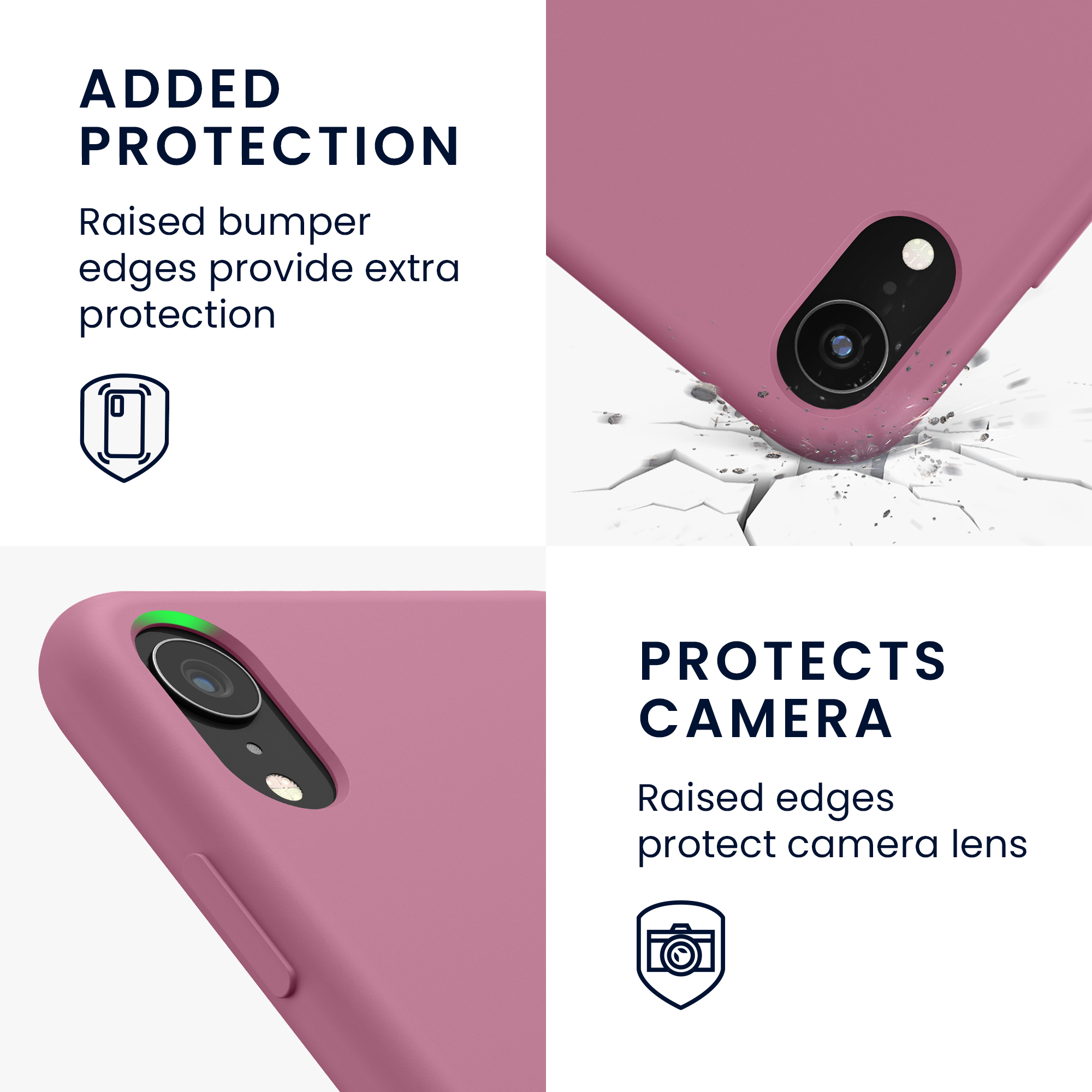 Silikonový kryt na mobil kwmobile pro Apple iPhone XR - tmavě růžová