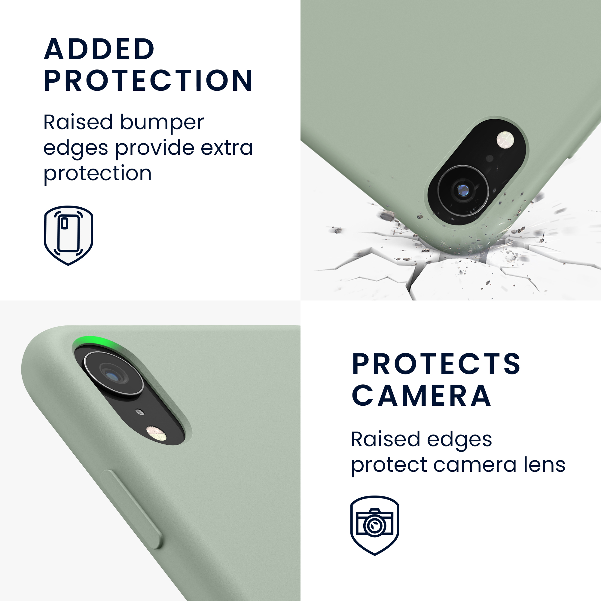 Silikonový kryt na mobil kwmobile pro Apple iPhone XR - šedozelená