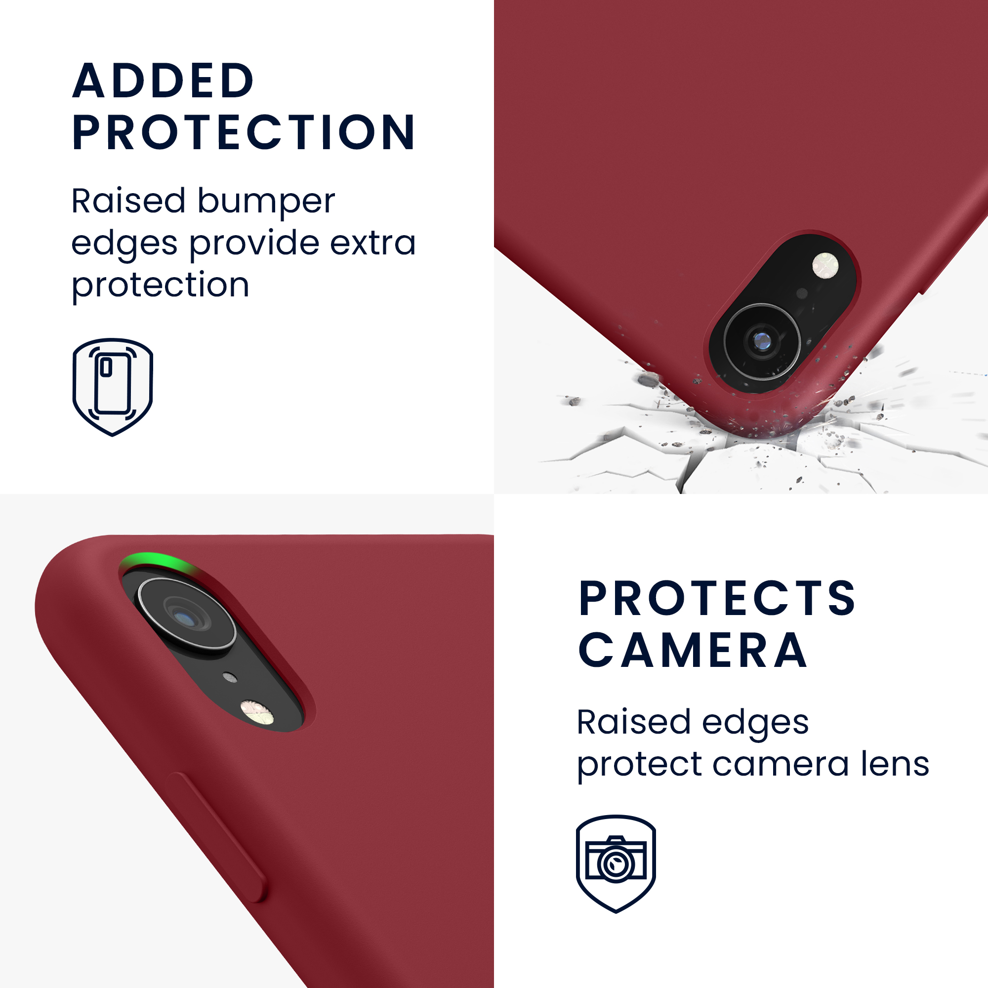 Silikonový kryt na mobil kwmobile pro Apple iPhone XR - tmavě červená