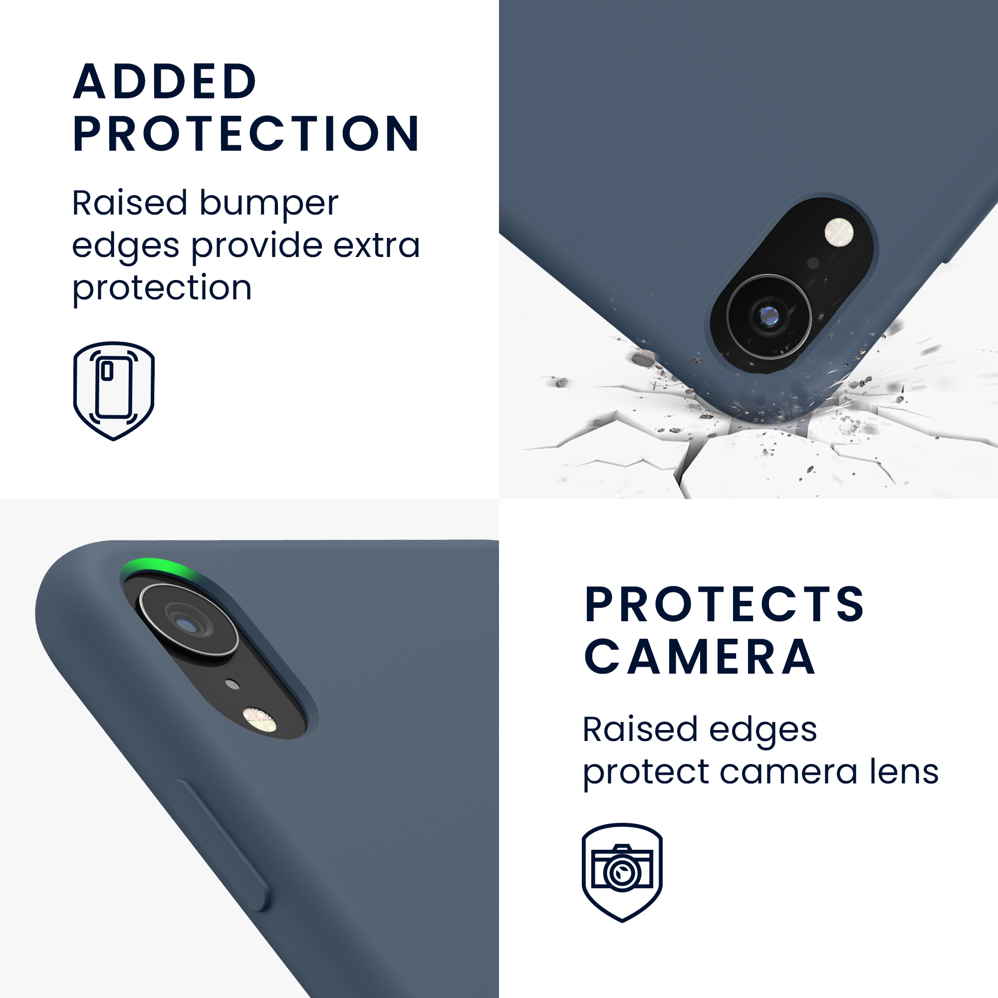 Silikonový kryt na mobil kwmobile pro Apple iPhone XR - tmavě břidlicová