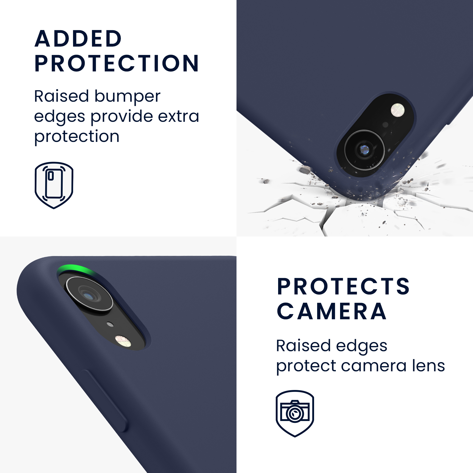 Silikonový kryt na mobil kwmobile pro Apple iPhone XR - matná tmavě modrá