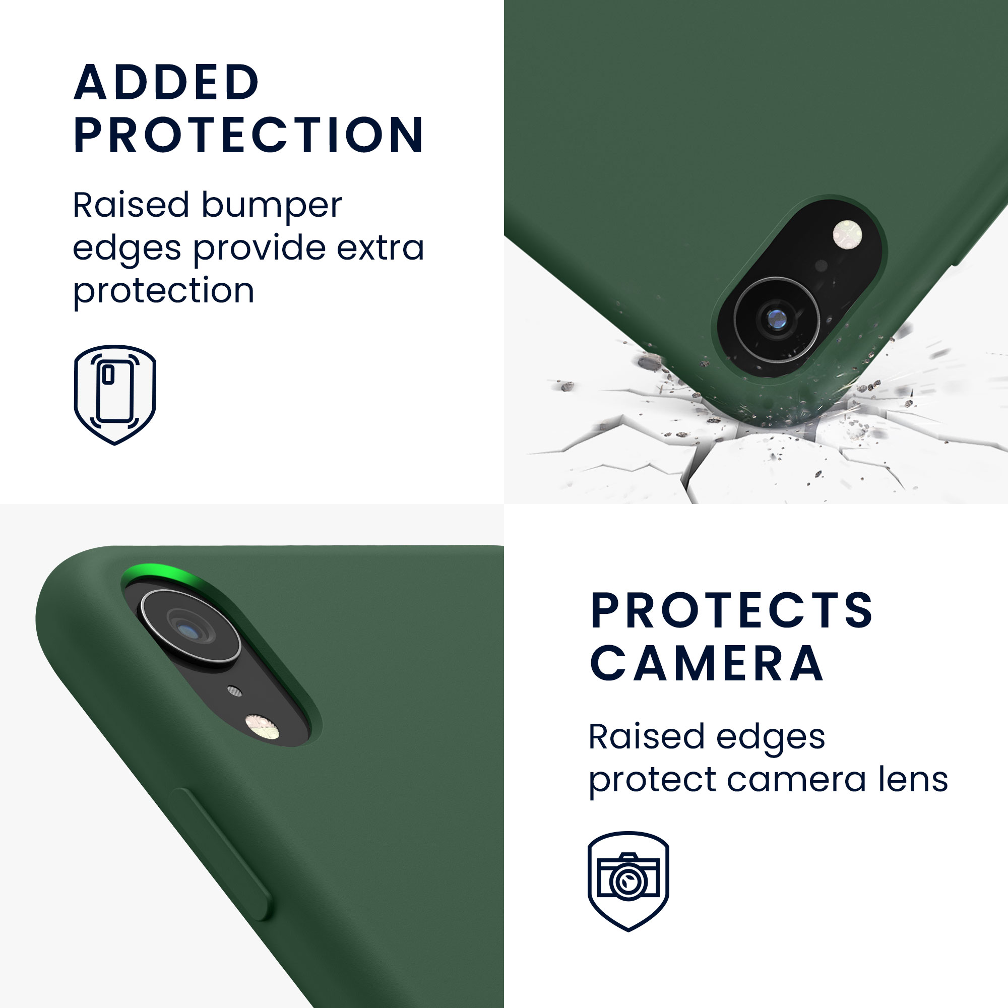 Silikonový kryt na mobil kwmobile pro Apple iPhone XR - tmavě zelená