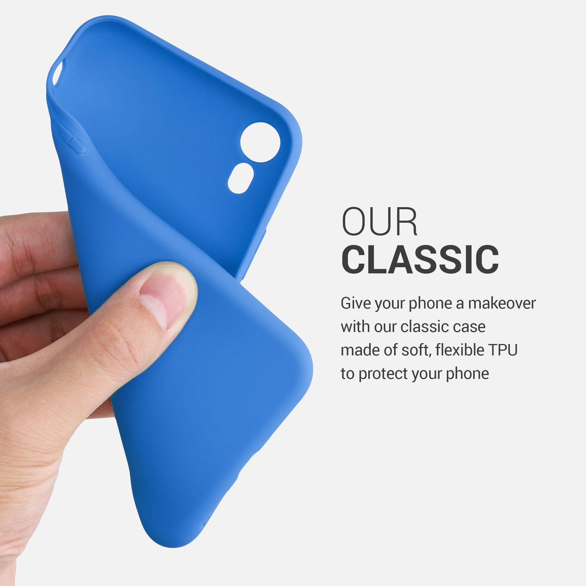 Pouzdro pro Apple iPhone XR kwmobile TPU - neonově modrá