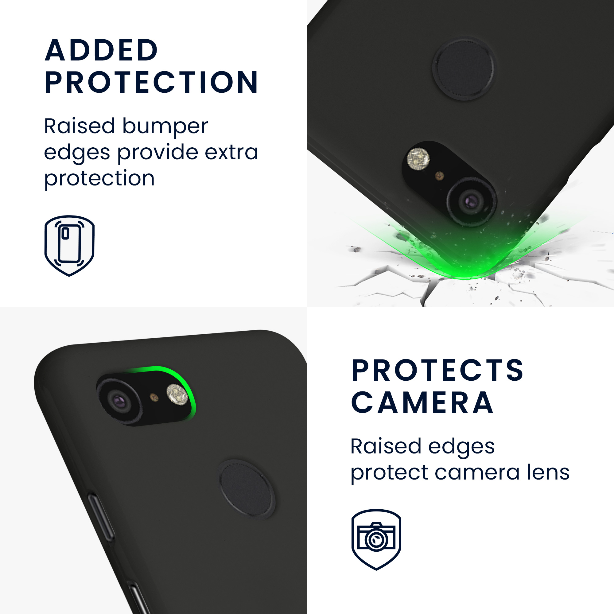 Silikonový kryt kwmobile pro Google Pixel 3 - černá