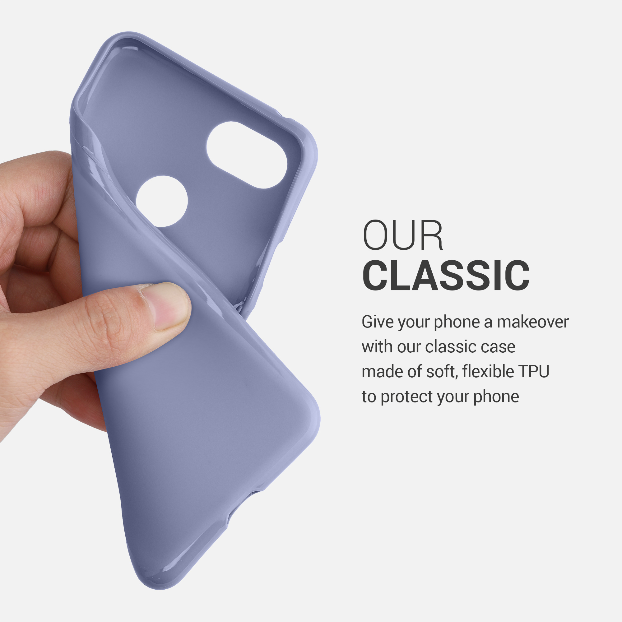 Zadní kryt kwmobile pro Google Pixel 3 - levandulově šedá