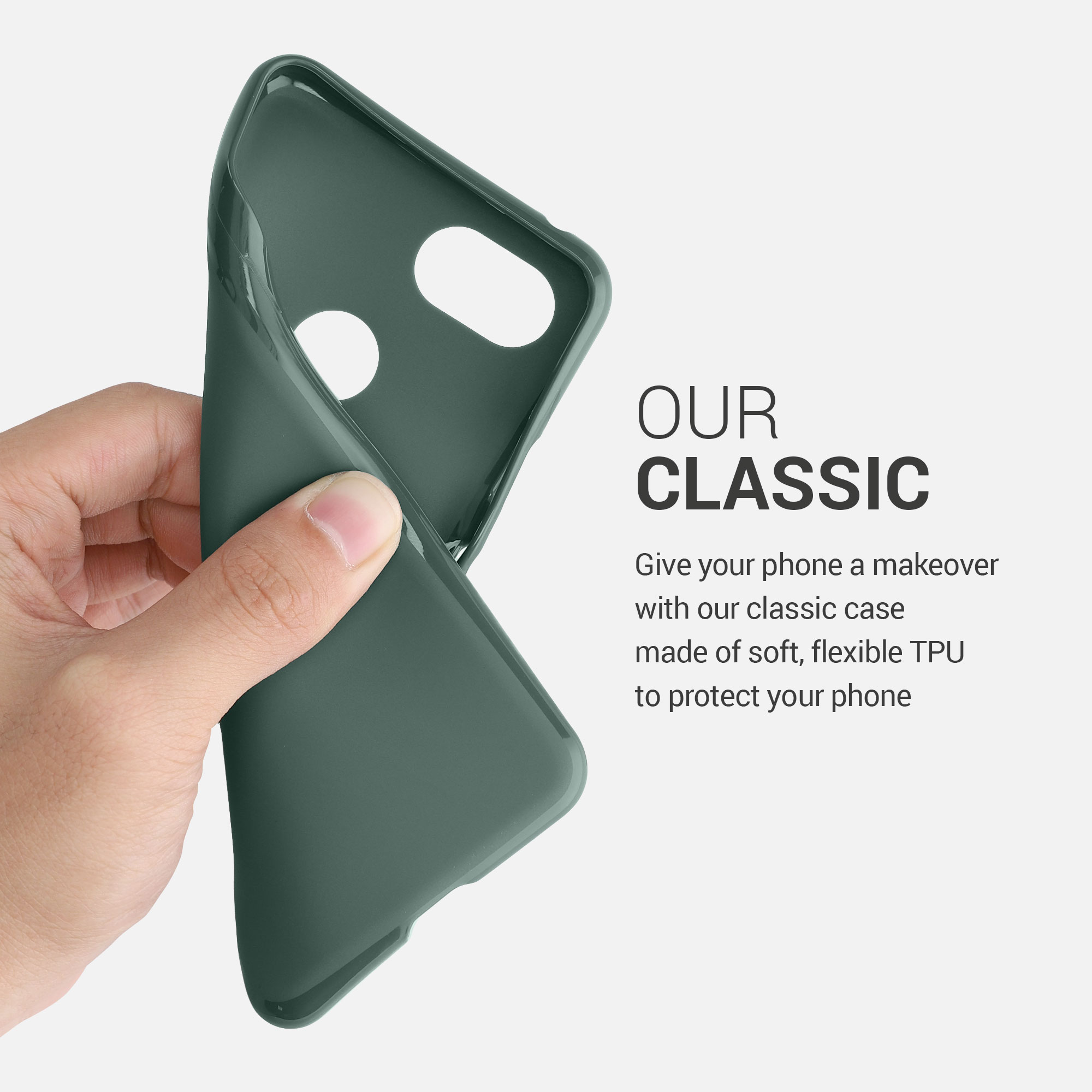 Pouzdro pro Google Pixel 3 kwmobile TPU - lesní zelená