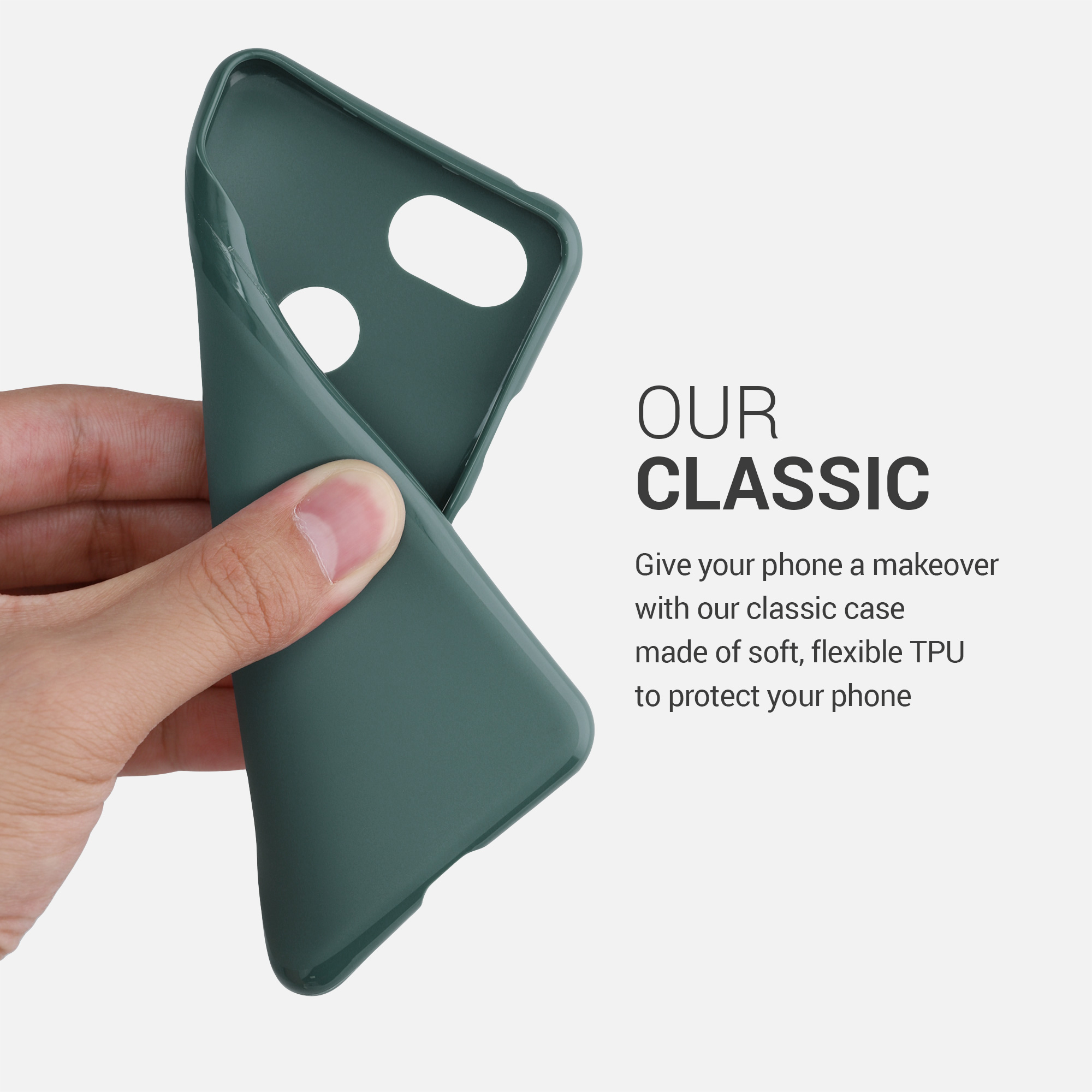 Silikonový kryt kwmobile pro Google Pixel 3 - modrozelená