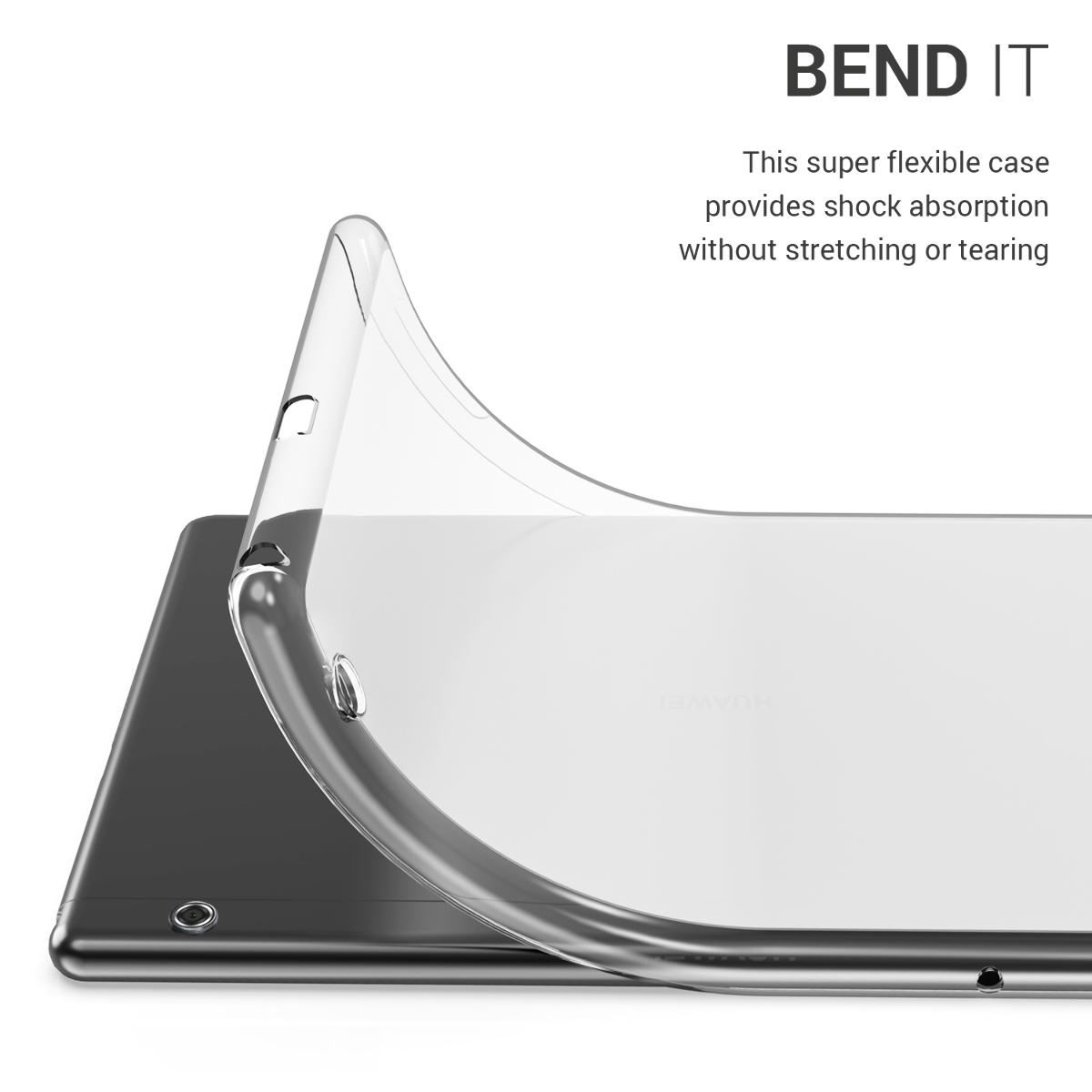 Pouzdro na tablet - Huawei MediaPad T5 10 Case - kwmobile - transparentní