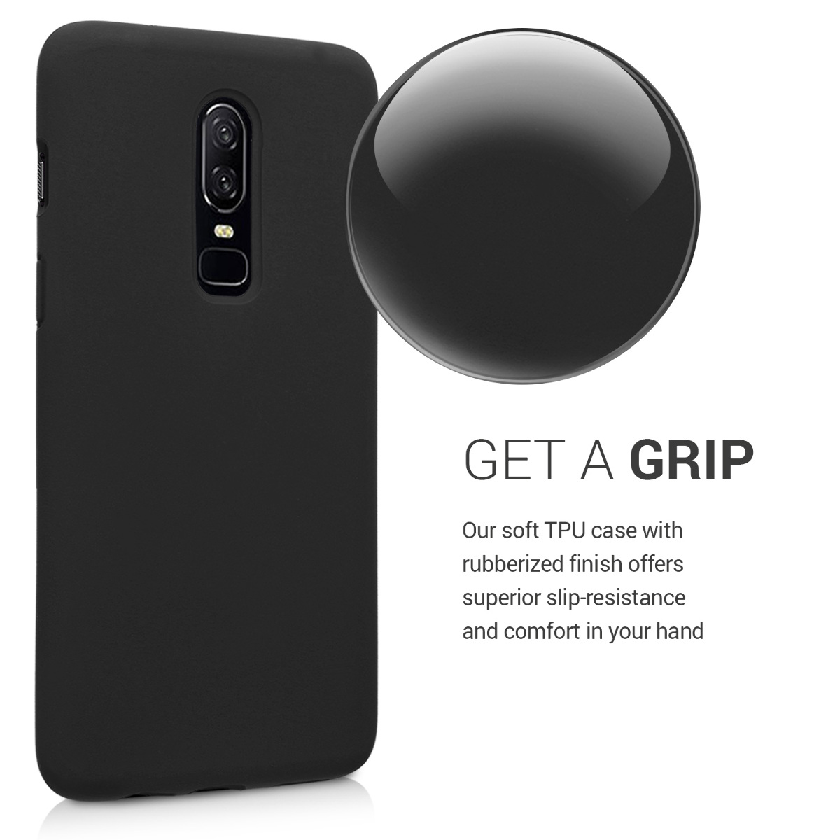 Kryt na mobil OnePlus 6 kwmobile TPU černá