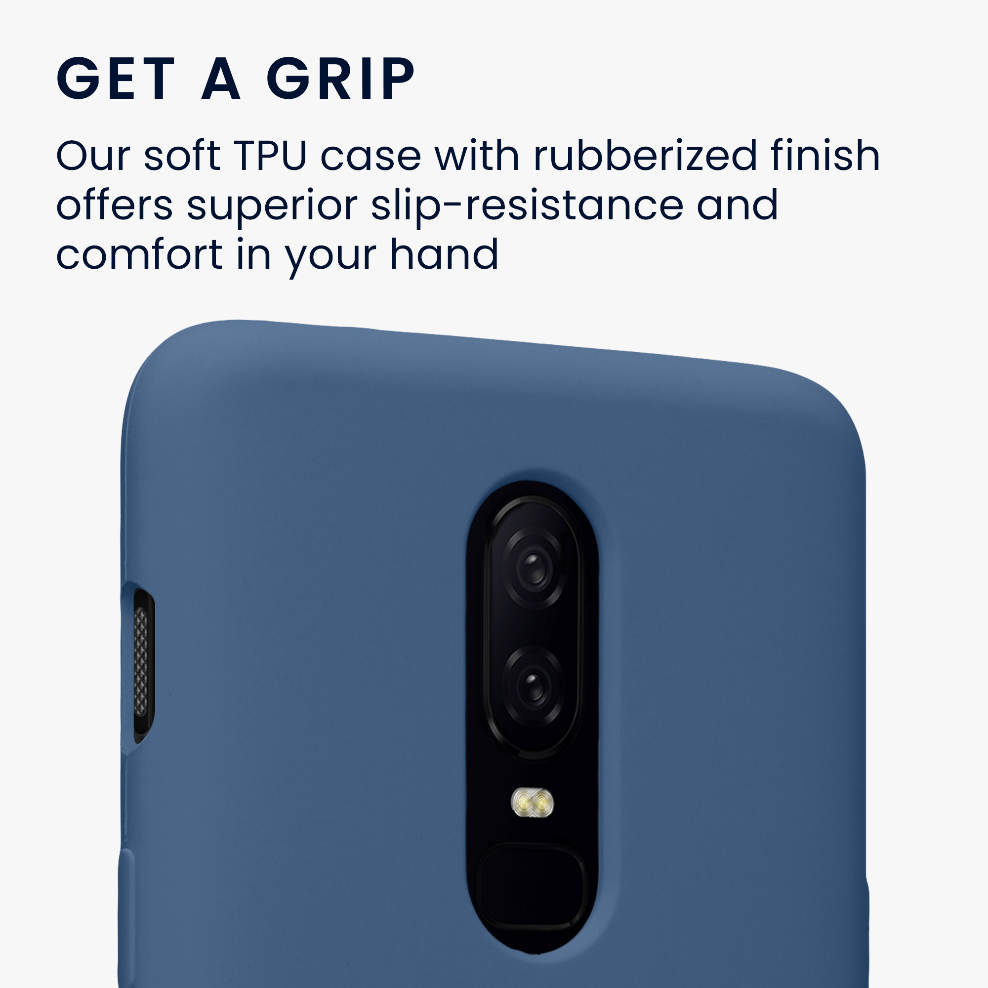 Kryt na mobil OnePlus 6 kwmobile TPU námořnická modrá